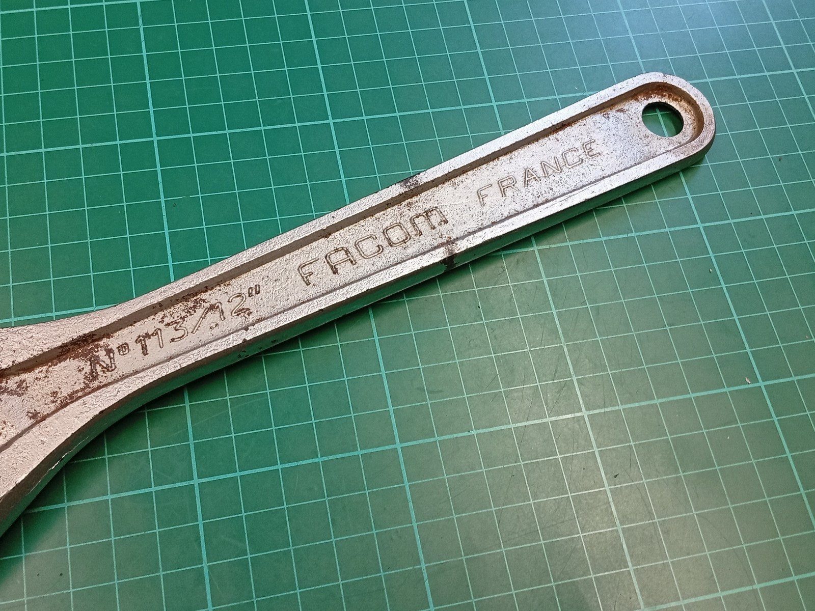 Vintage Facom No113/13″ 13″ Vanachrome Adjustable Spanner, Made In France
