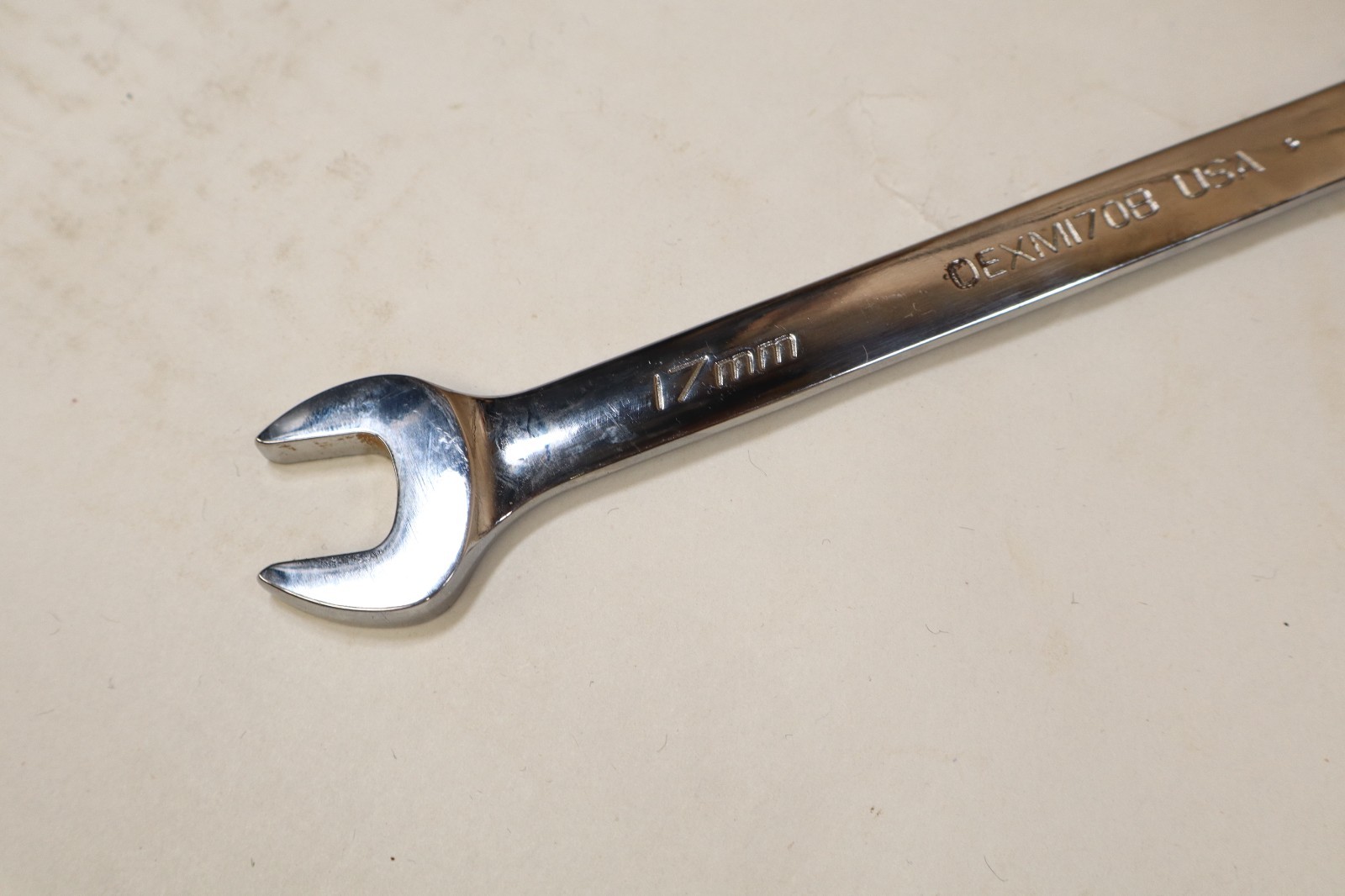Snap-On 17 mm 12-Point Metric Flank Drive Combination Wrench USA OEXM170B