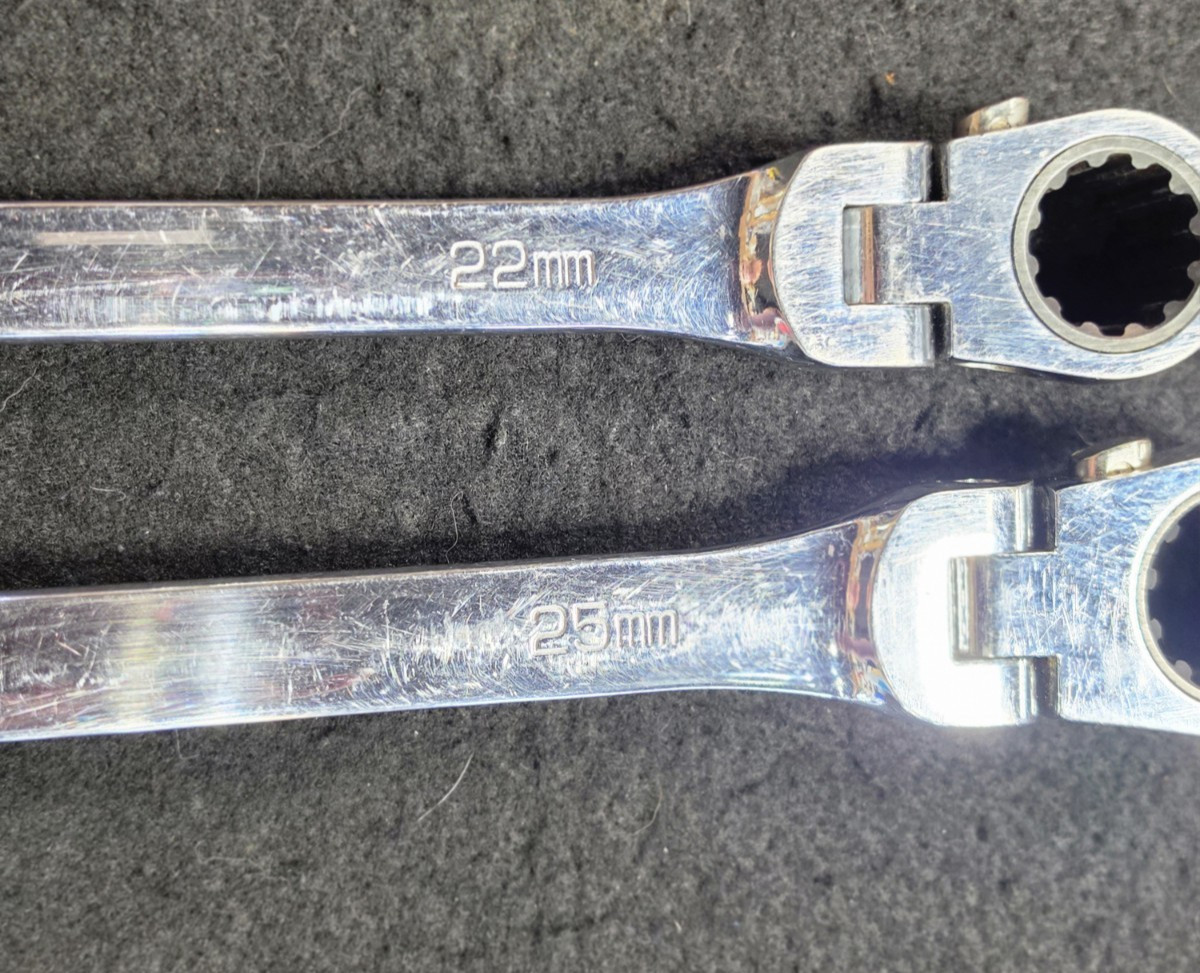 MATCO RRFXLM2122 & RRFXLM2425, METRIC,DOUBLE BOX FLEX RATCHETING WRENCH, PAIR