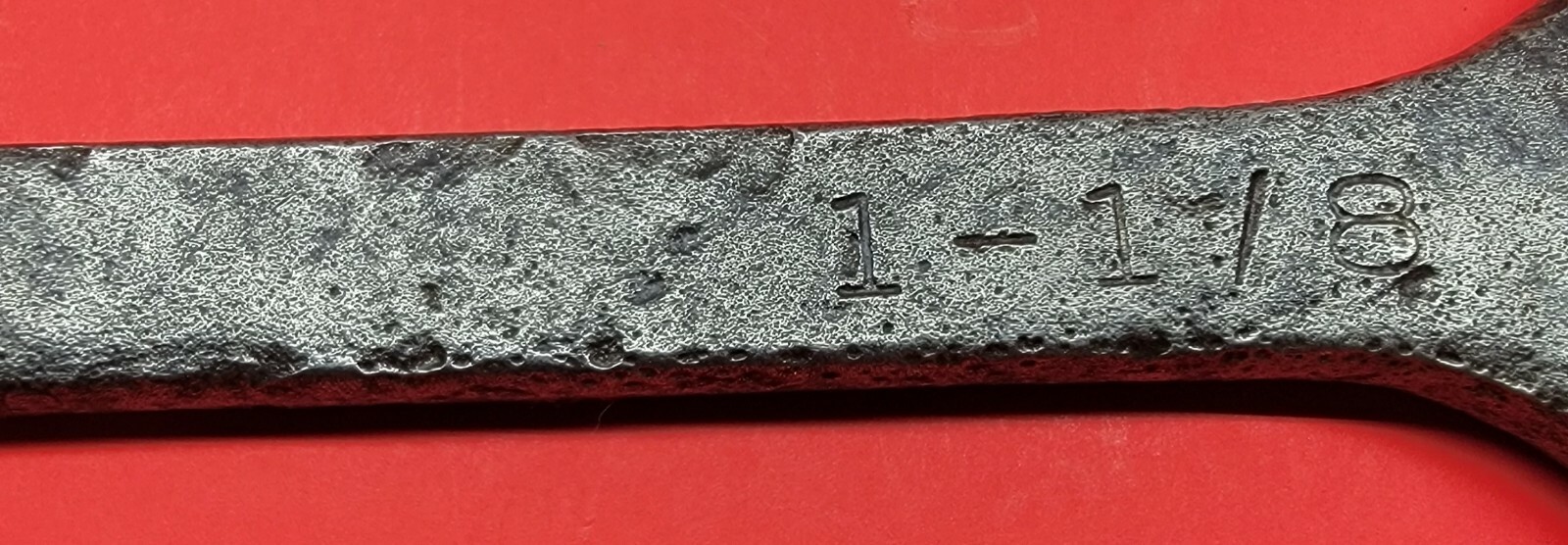 Vtg MAC Tools DA36 American SAE 1-1/8 Angle Head 4 Way Open End Wrench USA