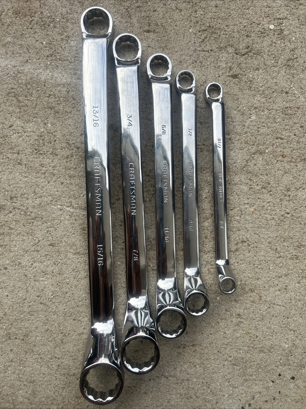 Craftsman 5 piece Deep Offset Box End Wrench Set SAE 3/8″ to 15/16”
