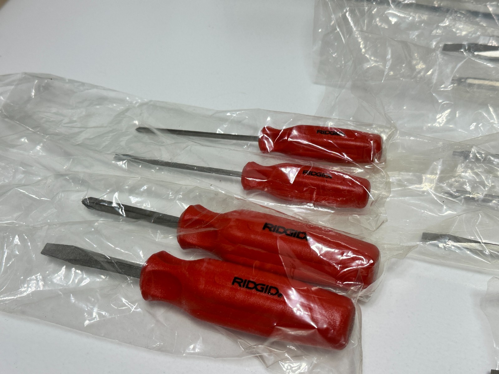 NOS RIDGID Tools USA (Rare) 620-749 12pc Red-Orange Handle Screwdriver Set, Box