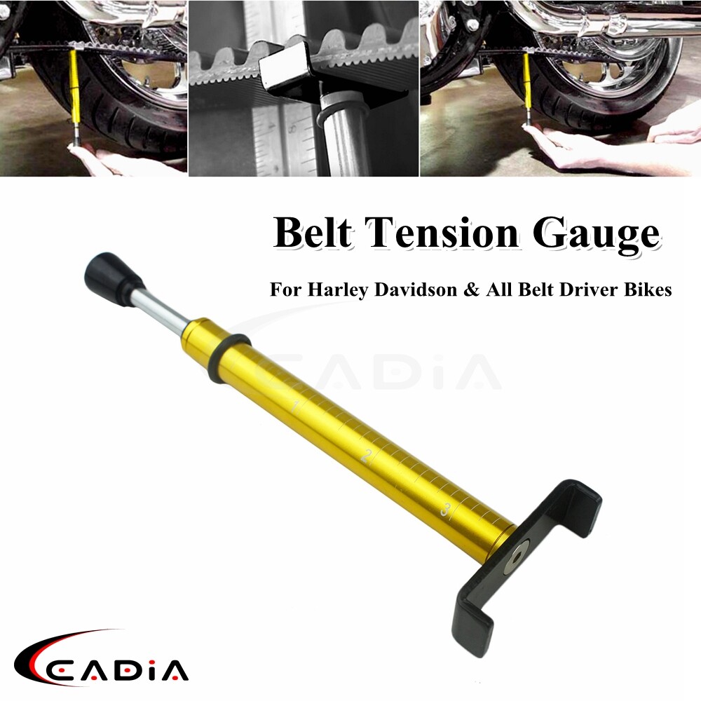 Motorcycle Adjustable Tensioner Tool Belt Tension Gauge For Harley Honda Yamaha