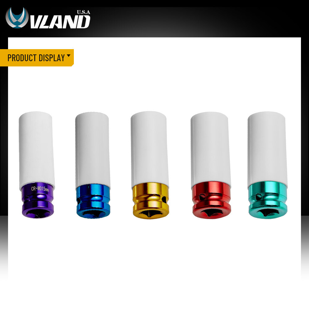 5Pcs/Set Lug Nut Socket Impact Socket 1/2″ Wheel Protector 15/17/19/21/22mm