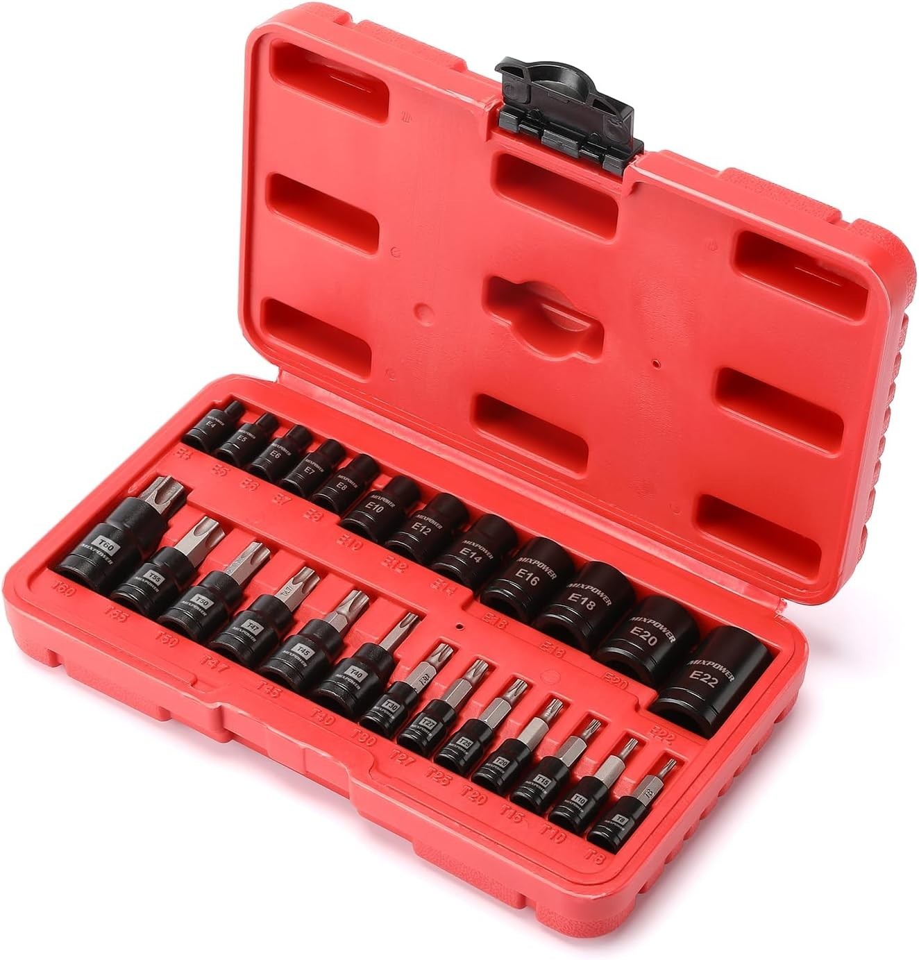 Complete 25-Piece Torx Bit & Socket Set – High-Grade S2 Steel, Professional Use