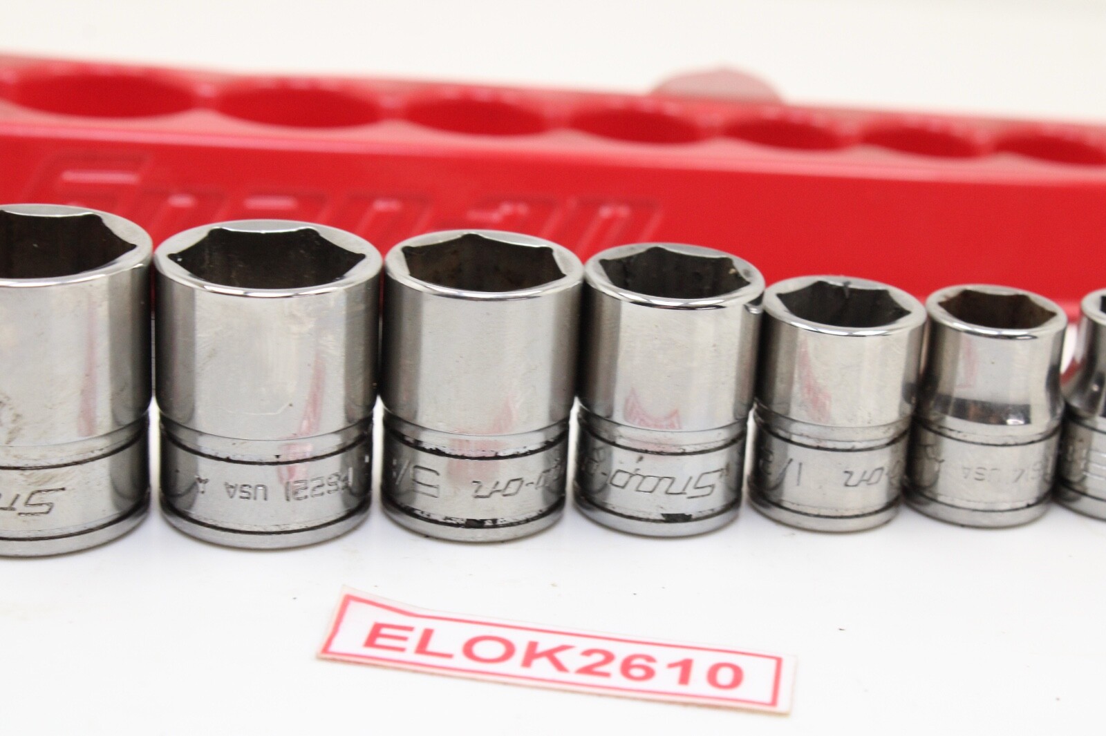 Snap On FS081-FS281 1/4″-78″ 3/8″ Drive 6 Point 11 Piece Shallow Sockets Set USA