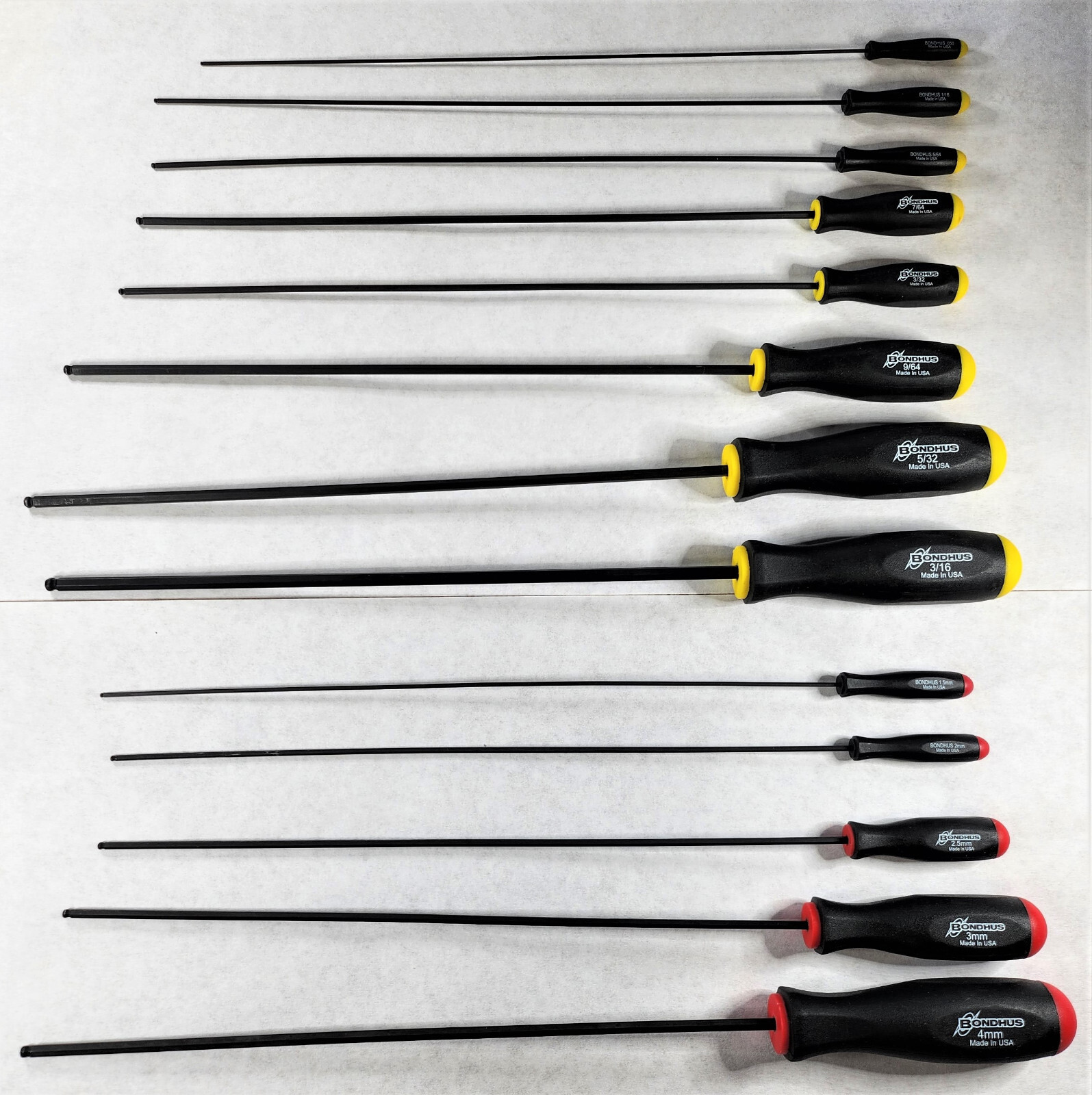 Extra Long Ball Drivers..Hex Allen Tools, SAE and Metric With Telescoping Magnet