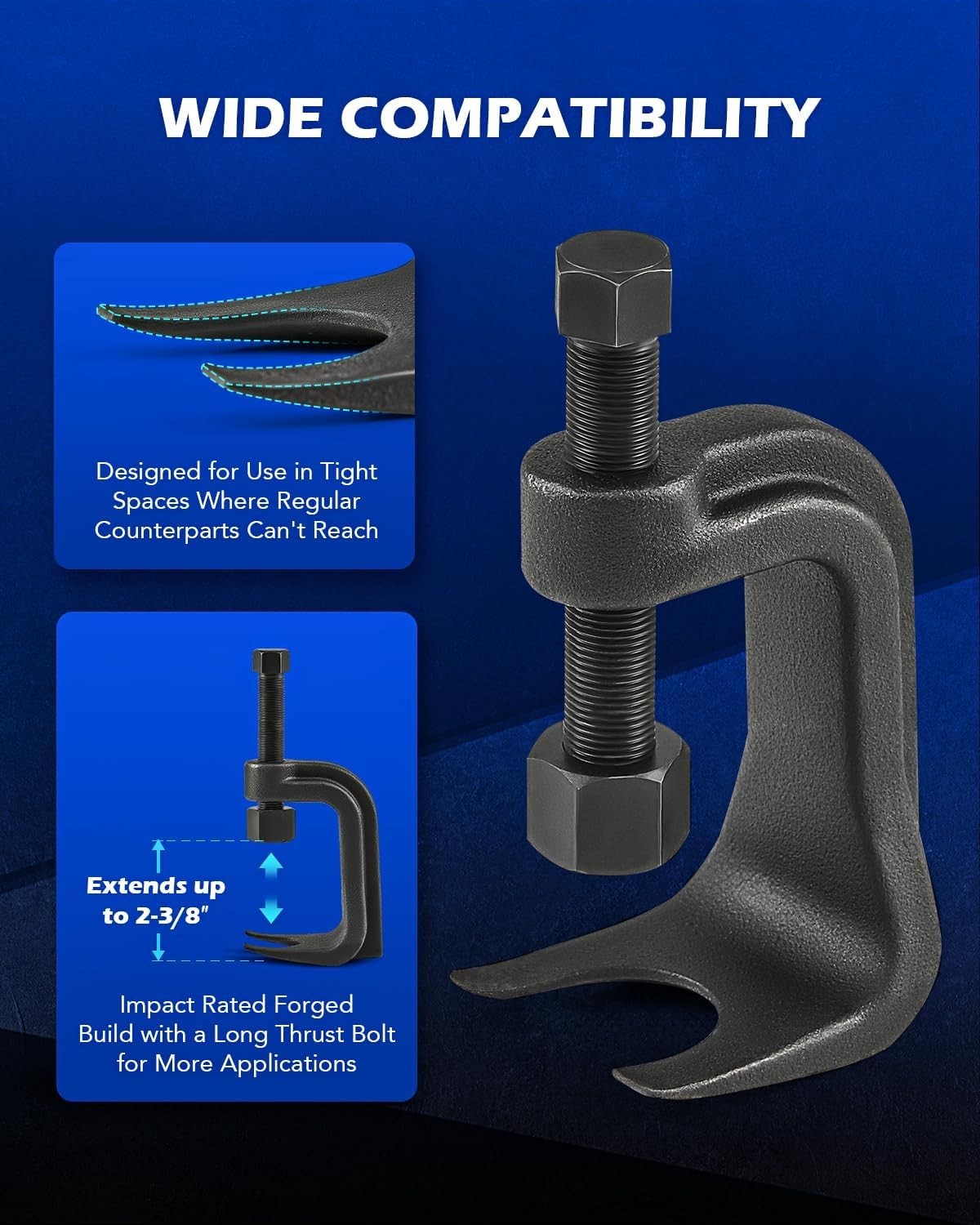 Universal Ball Joint Puller with Lower Control Arm Prying Tool for Ford Linco…