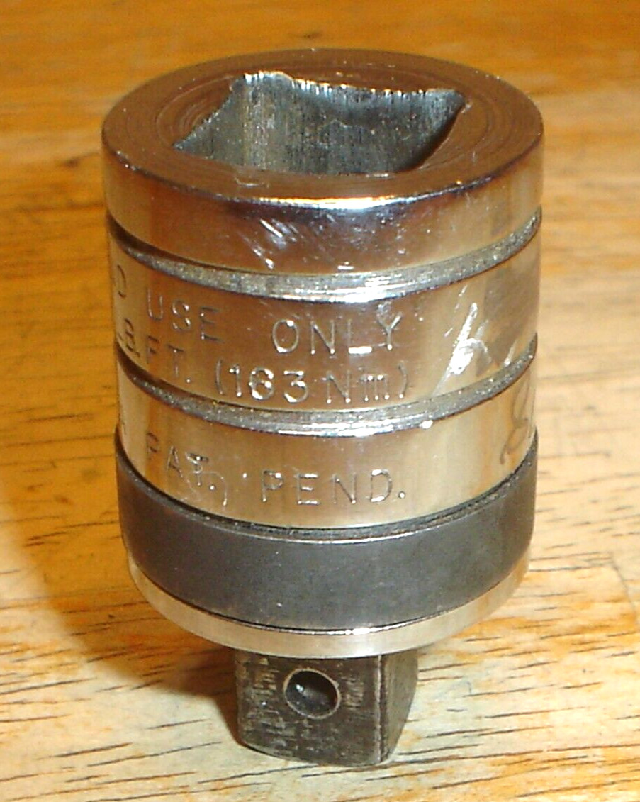 Snap-on Tools USA A4A 1/2″ Female to 3/8″ Male Adapter w/Pin Shear (Owner Marks)