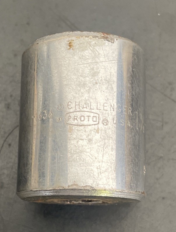 Challenger 1-1/8″ 12 point 1/2″ drive socket 1636