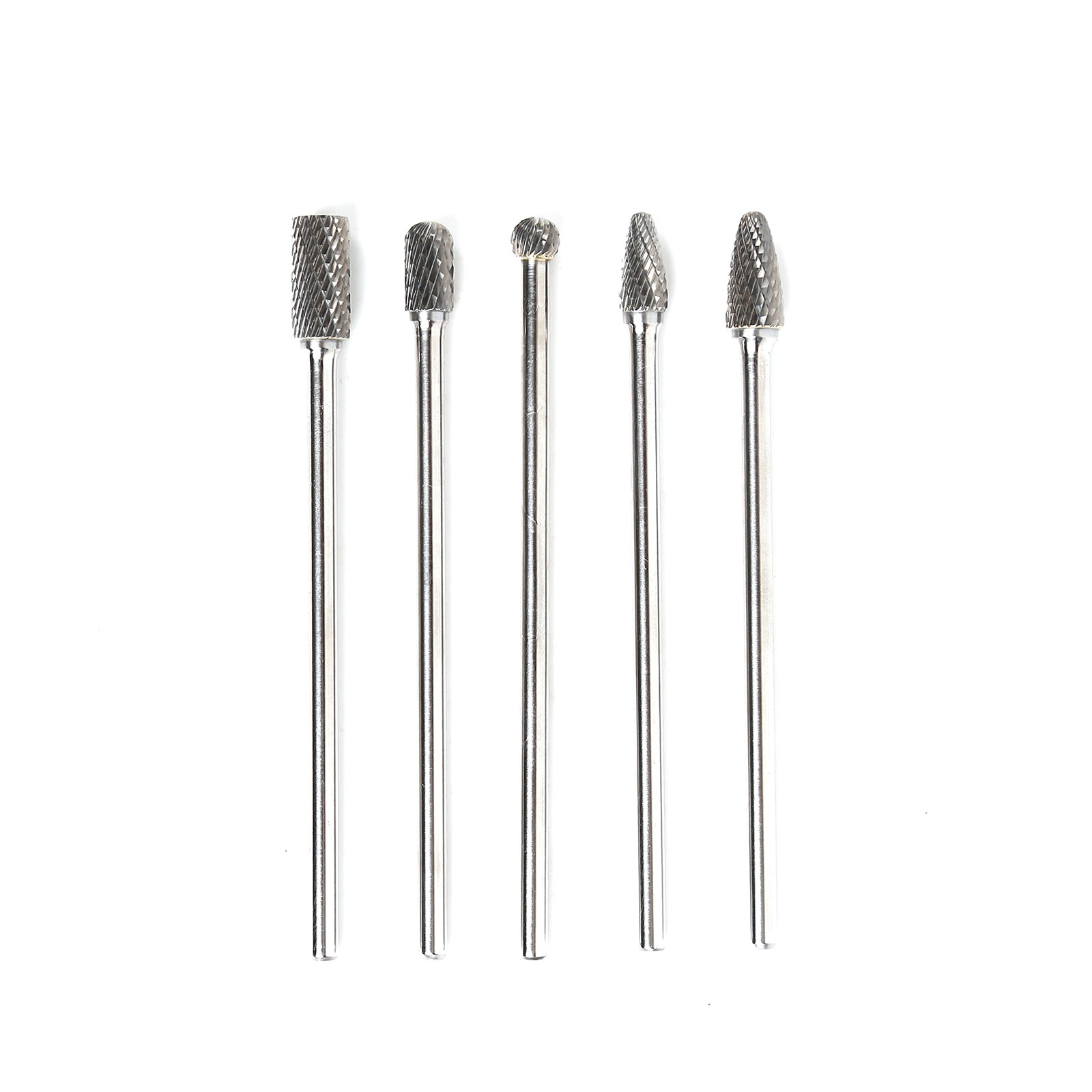 1/4″ Die Grinder Bits 5pcs Extra Long Carbide Burrs Set Shank Carbide Double Cut