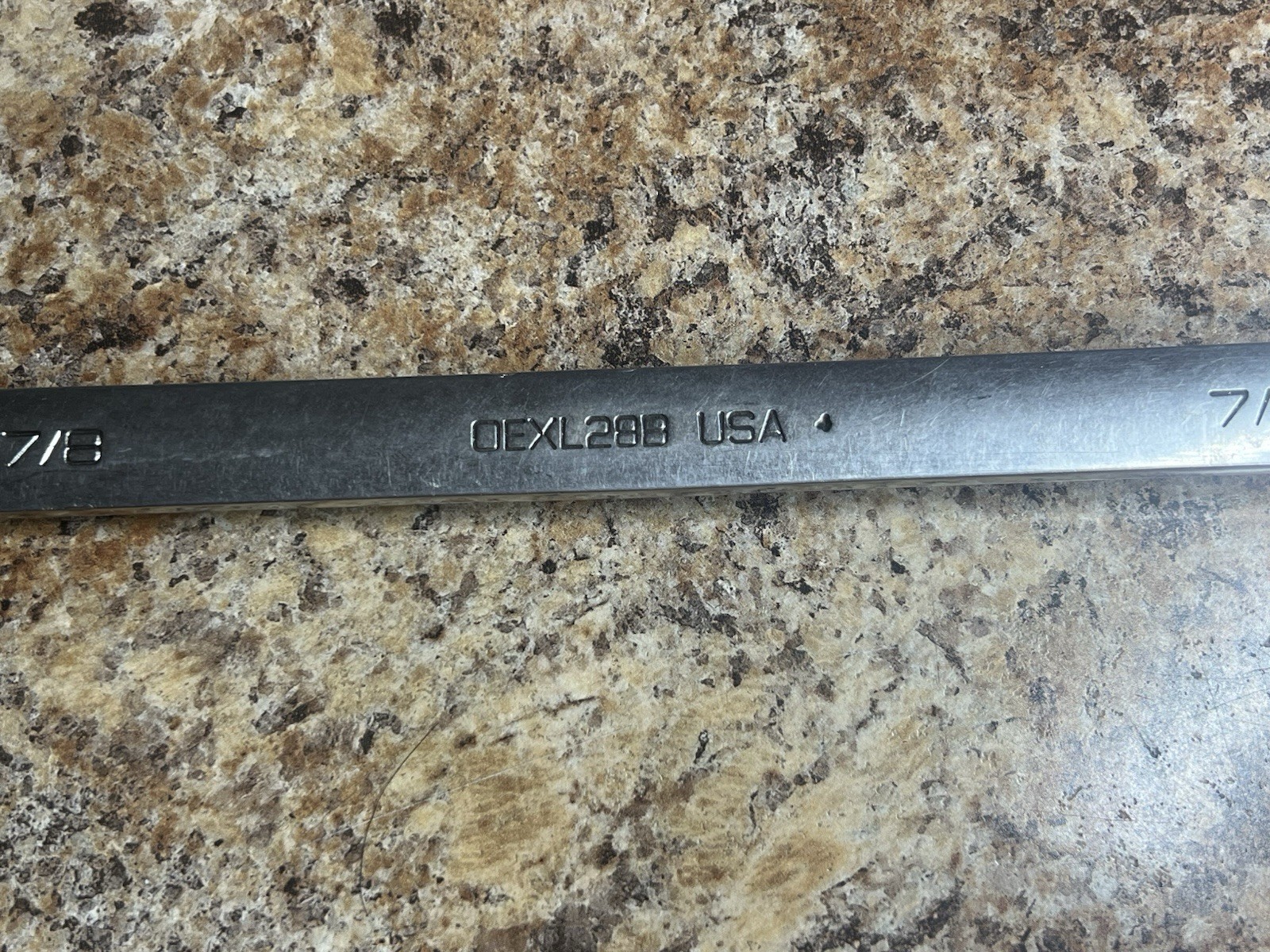 Snap On OEXL28B – 7/8″ Long Handle 12Pt Chrome Combination Wrench