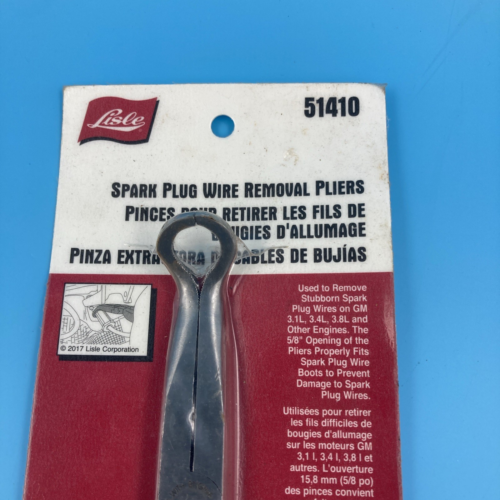 Lisle 51410 Offset Spark Plug Boot Removal Pliers for GM Engines