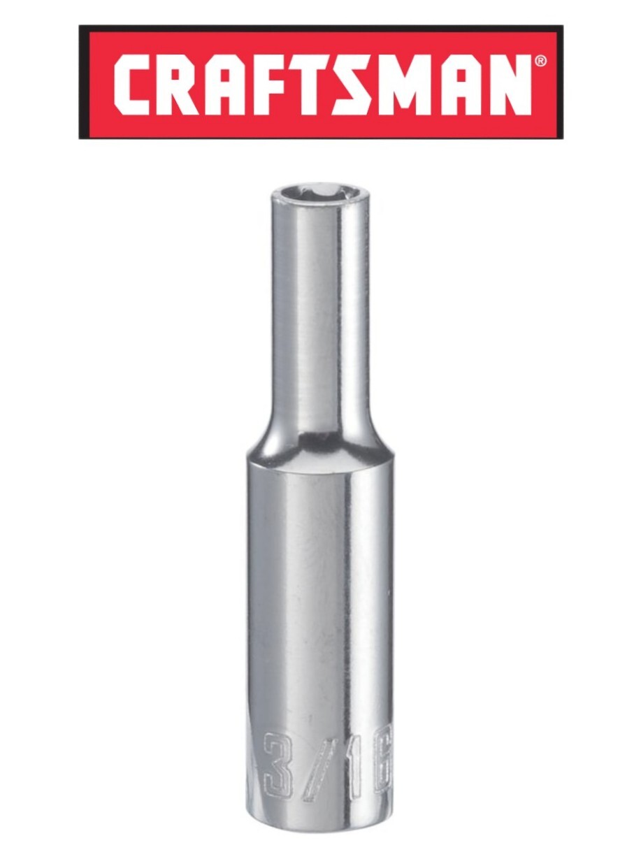 Craftsman 1/4 Inch Drive 6 Point Deep Socket Metric MM / SAE Inch Pick Size CMMT