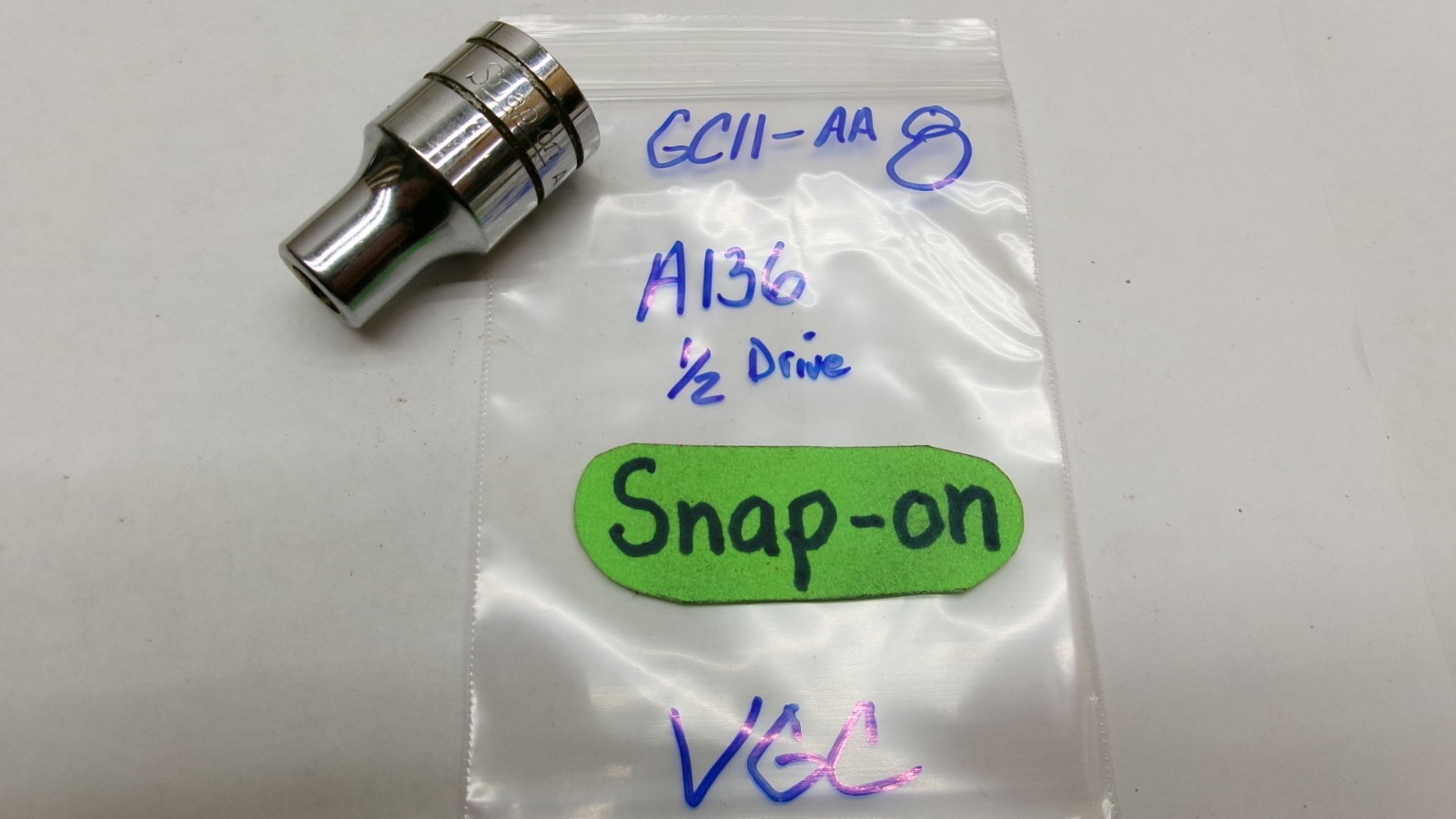 Snap-on tools A136 1/2” drive Shock Absorber Socket USA Nice!