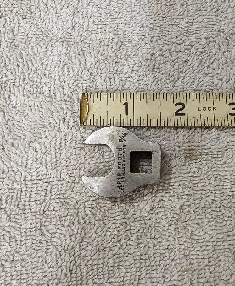 🇺🇸PROTO TOOLS 4920 3/8″ Drive 9/16″ Crows Foot Open End Wrench USA Los Angeles