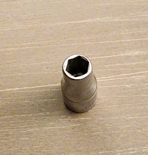 Craftsman USA 6mm Socket 6 Point 1/4″ Drive -VV- 43502 (Top Knurl M/M)