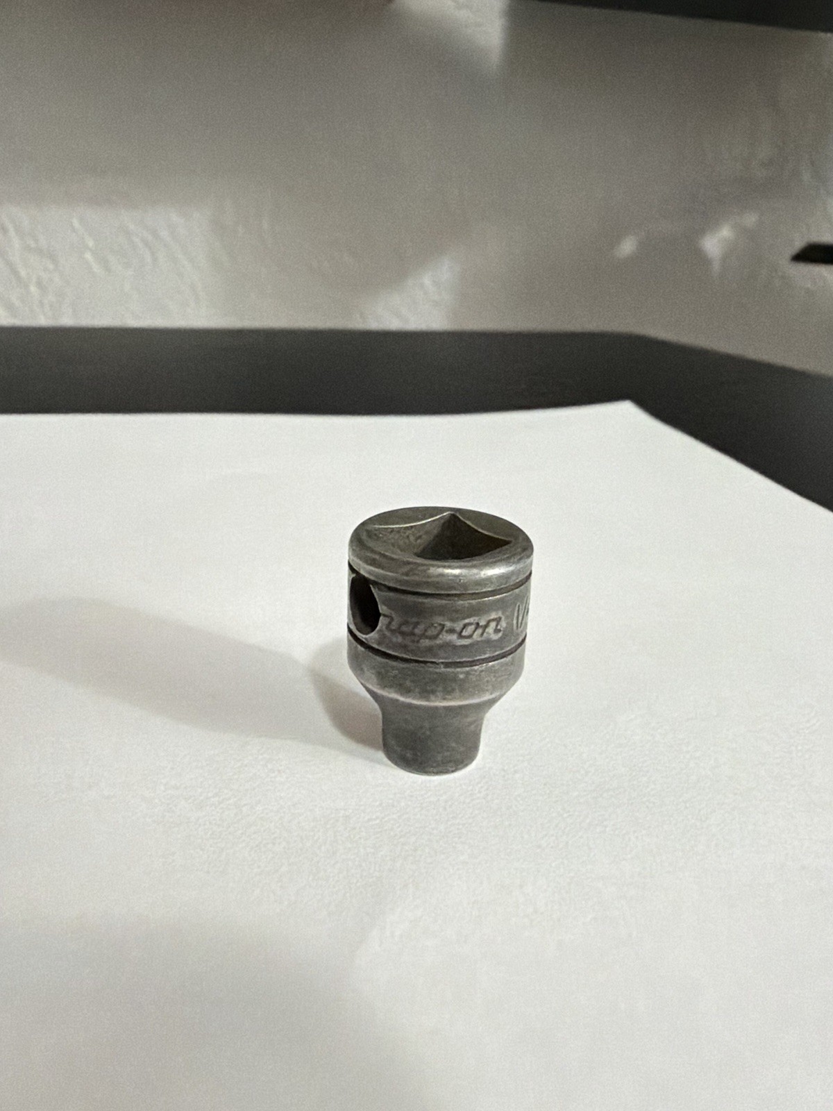 Snap-on Tools USA 3/8″ Drive 1/4″ Black Oxide Shallow Socket GFS081