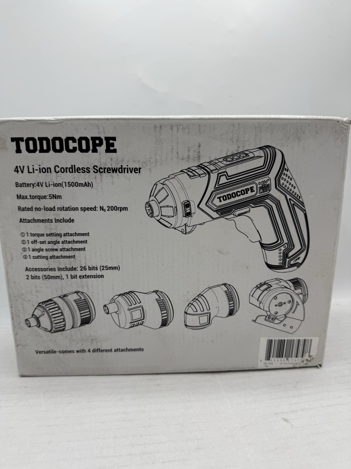 4 in 1 Electric Screwdriver Cordless 4V MAX 1500mAh Li-ion Cordless Screwdriver