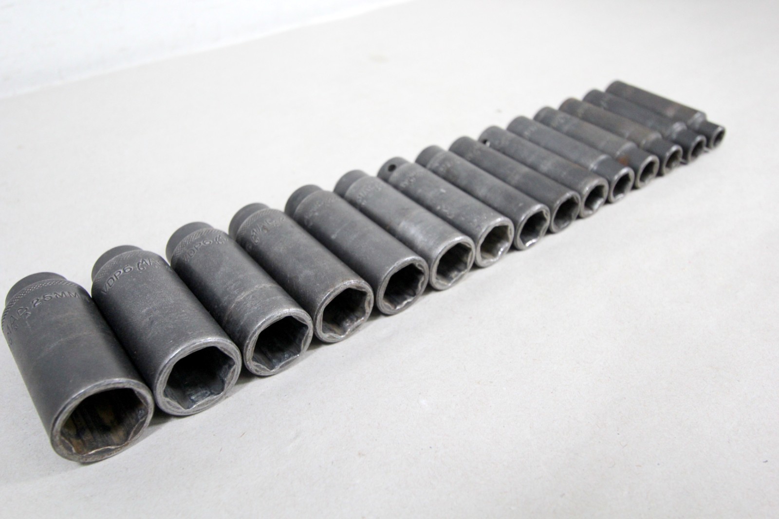 15pc Mac Tools 1/2″ Drive Metric Impact Socket Set 6 Point VDP6 READ DESC