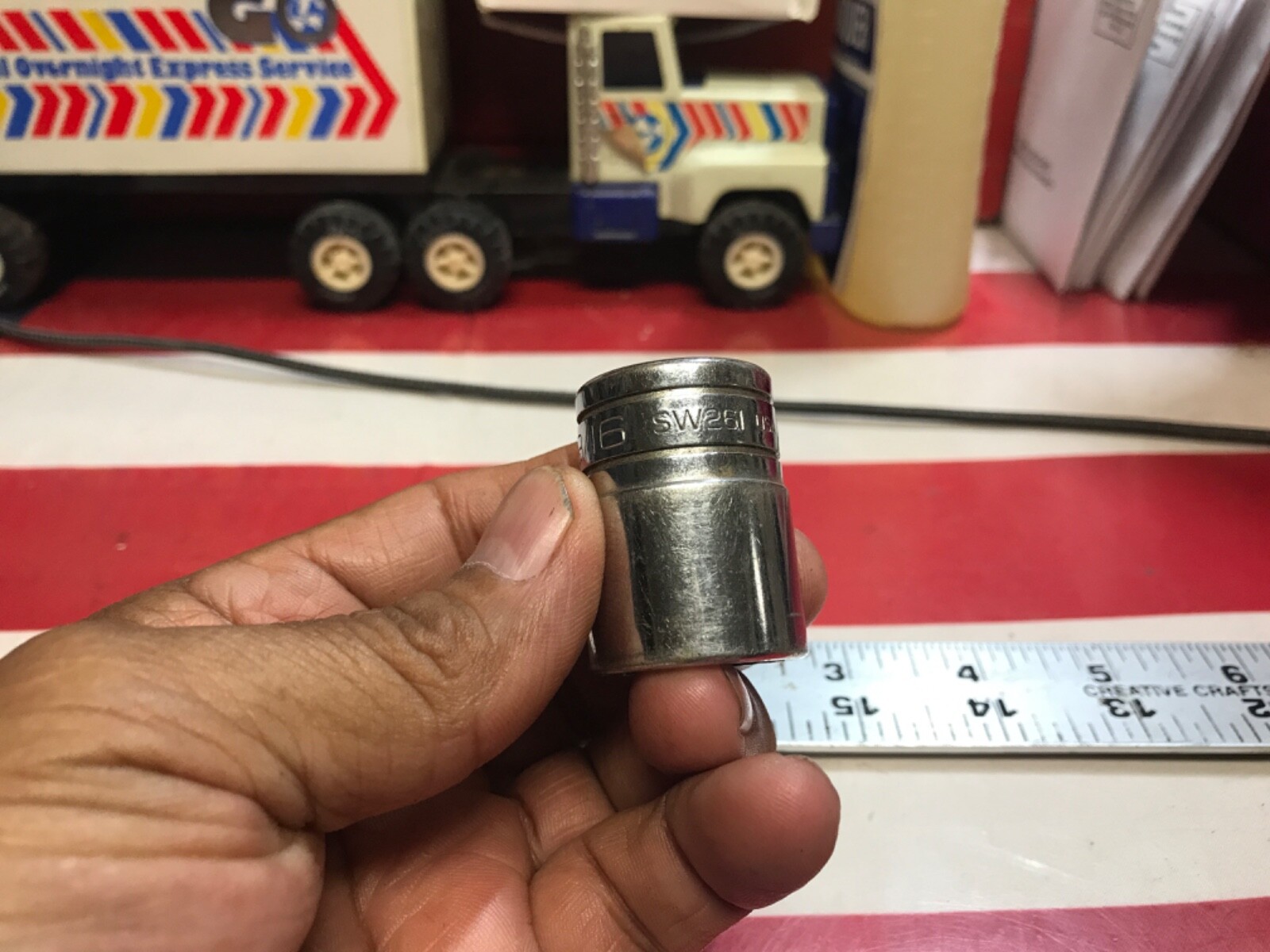 Snap on socket 13/16” 1/2” drive 12 points SW261 VINTAGE RRRR