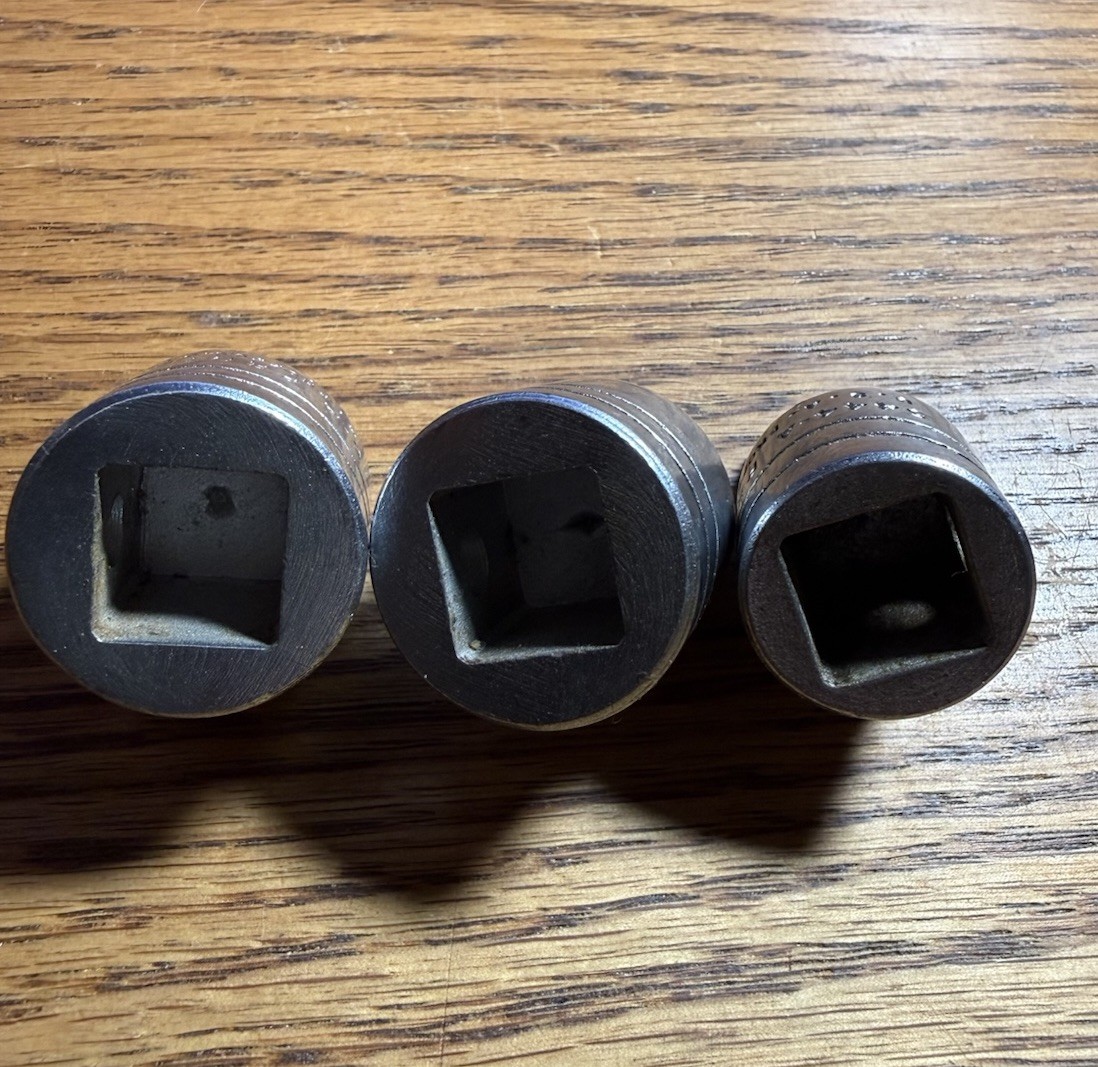 Proto Professional Drag Link Sockets 1/2-inch drive Lot of 3 5444 & 5446-A