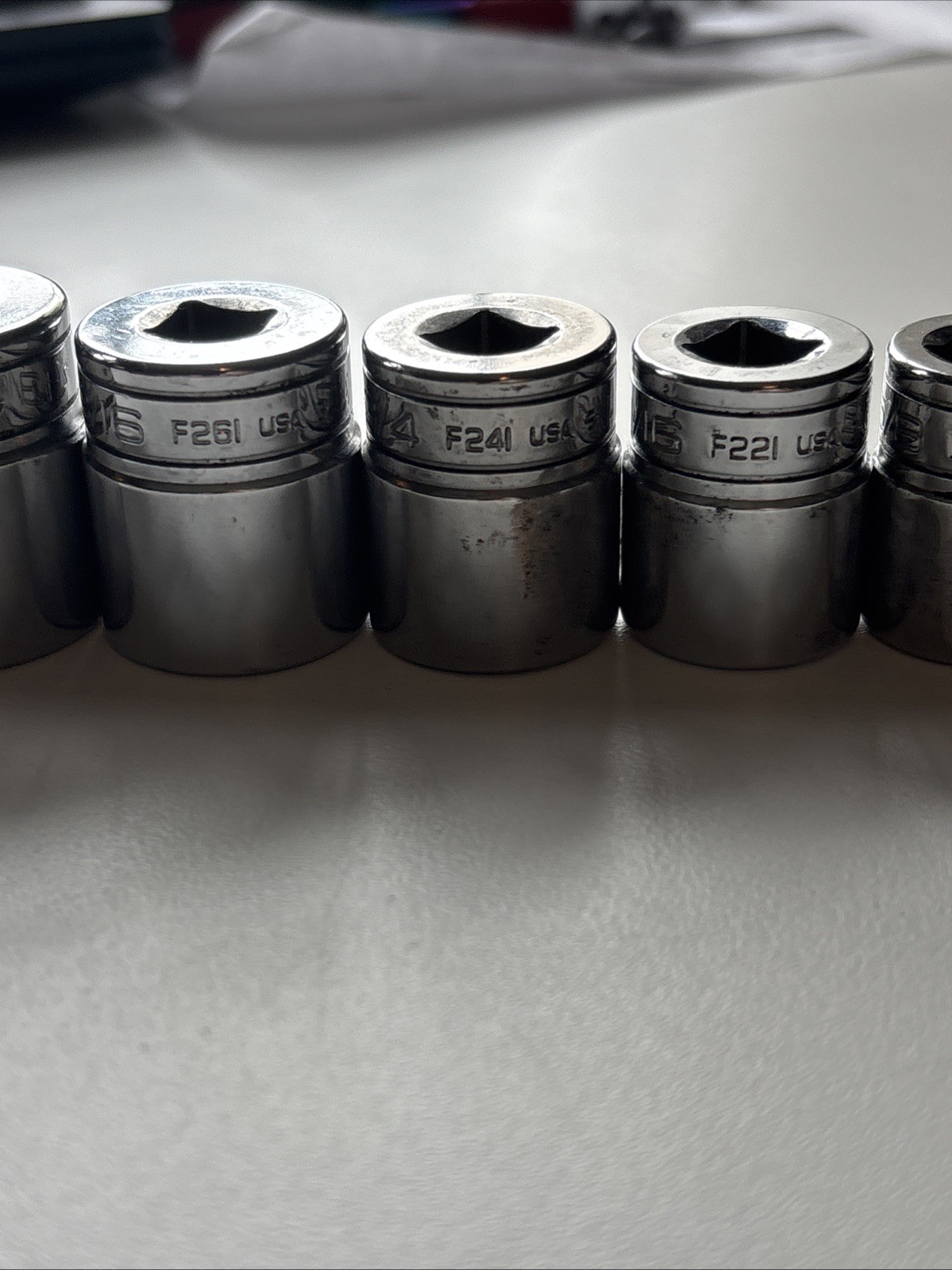 Snap-on Tools 12-Piece 1/4″ – 15/16″ Drive 12-Point Shallow Socket Set 🇺🇸 Nice