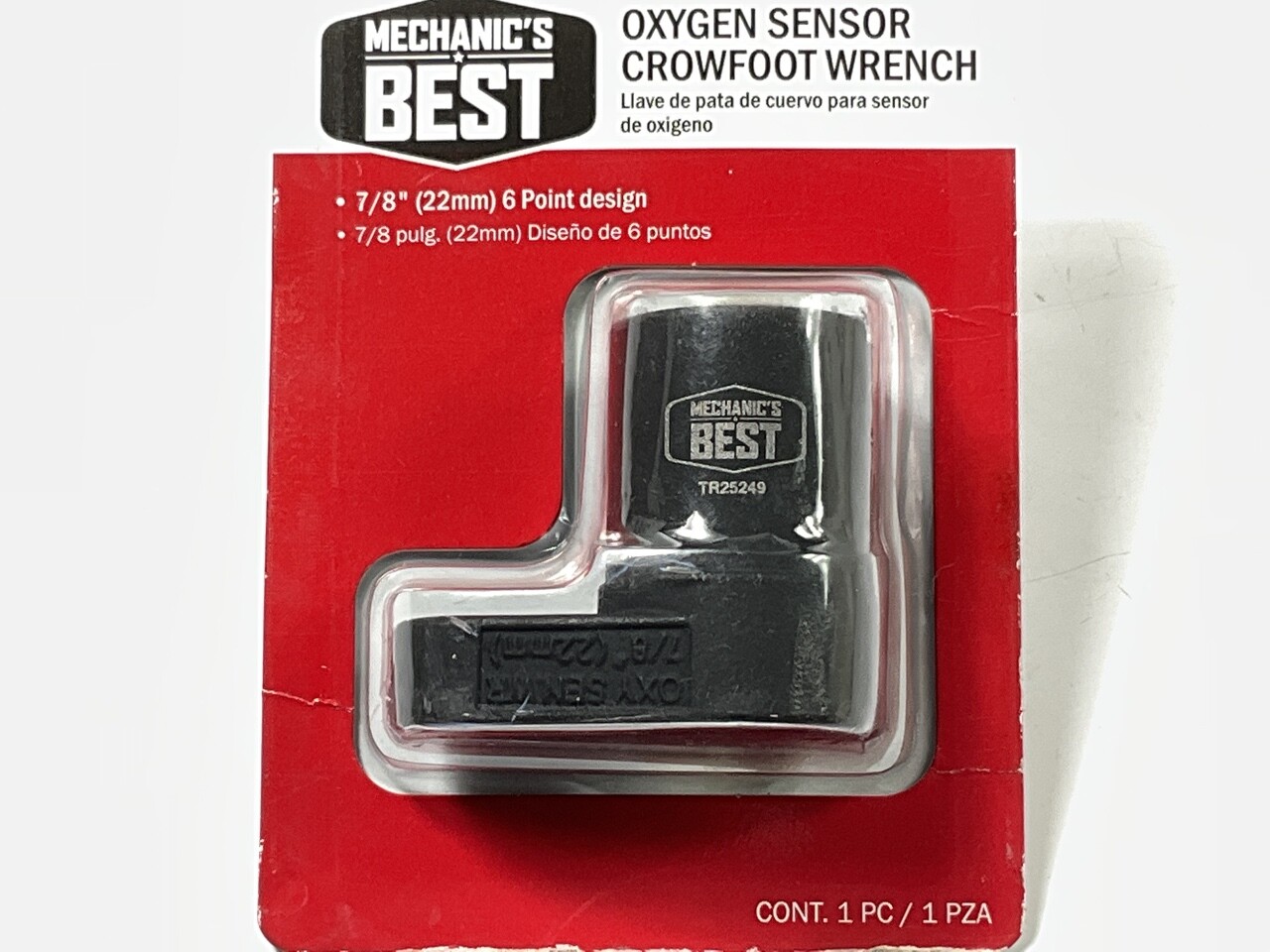 Mechanics Best TR25249 Oxygen Sensor O2 Crowfoot Socket Wrench – 22MM