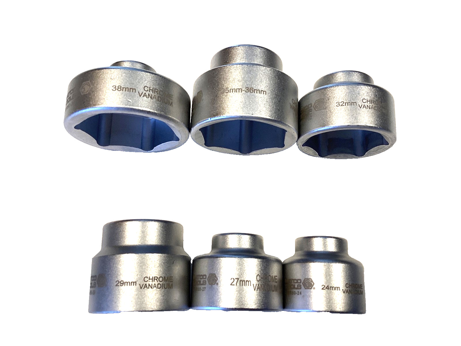 Matco Tools 6 Piece Oil Filter Socket Wrench Set In Snap Latch Case OFSR60 NICE
