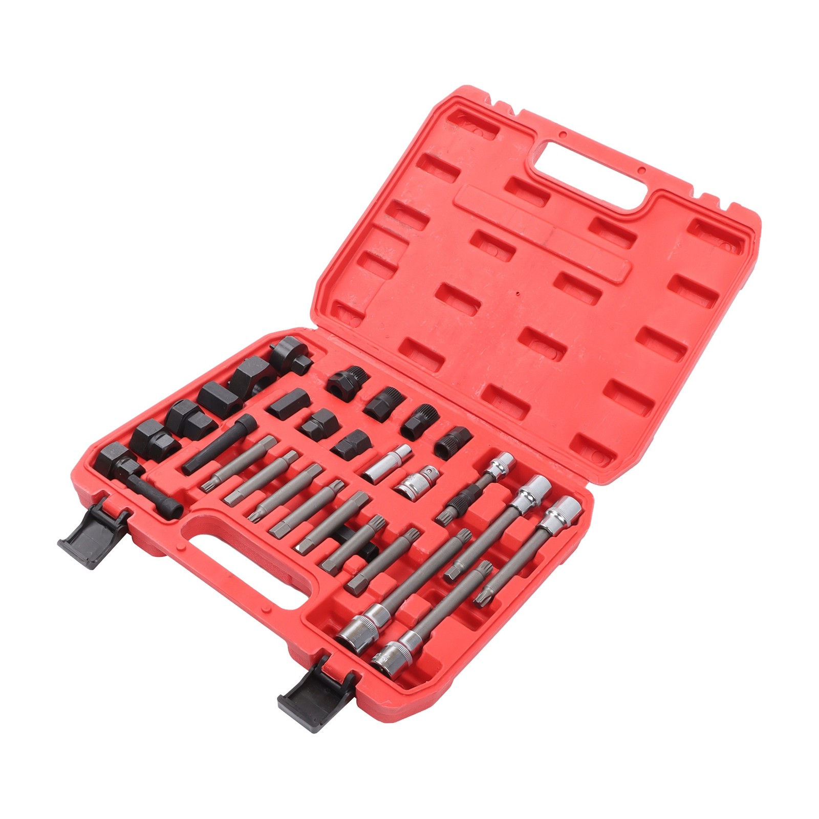 30pcs Alternator Pulley Service Decoupler Insert Bit Alternator Tool Set