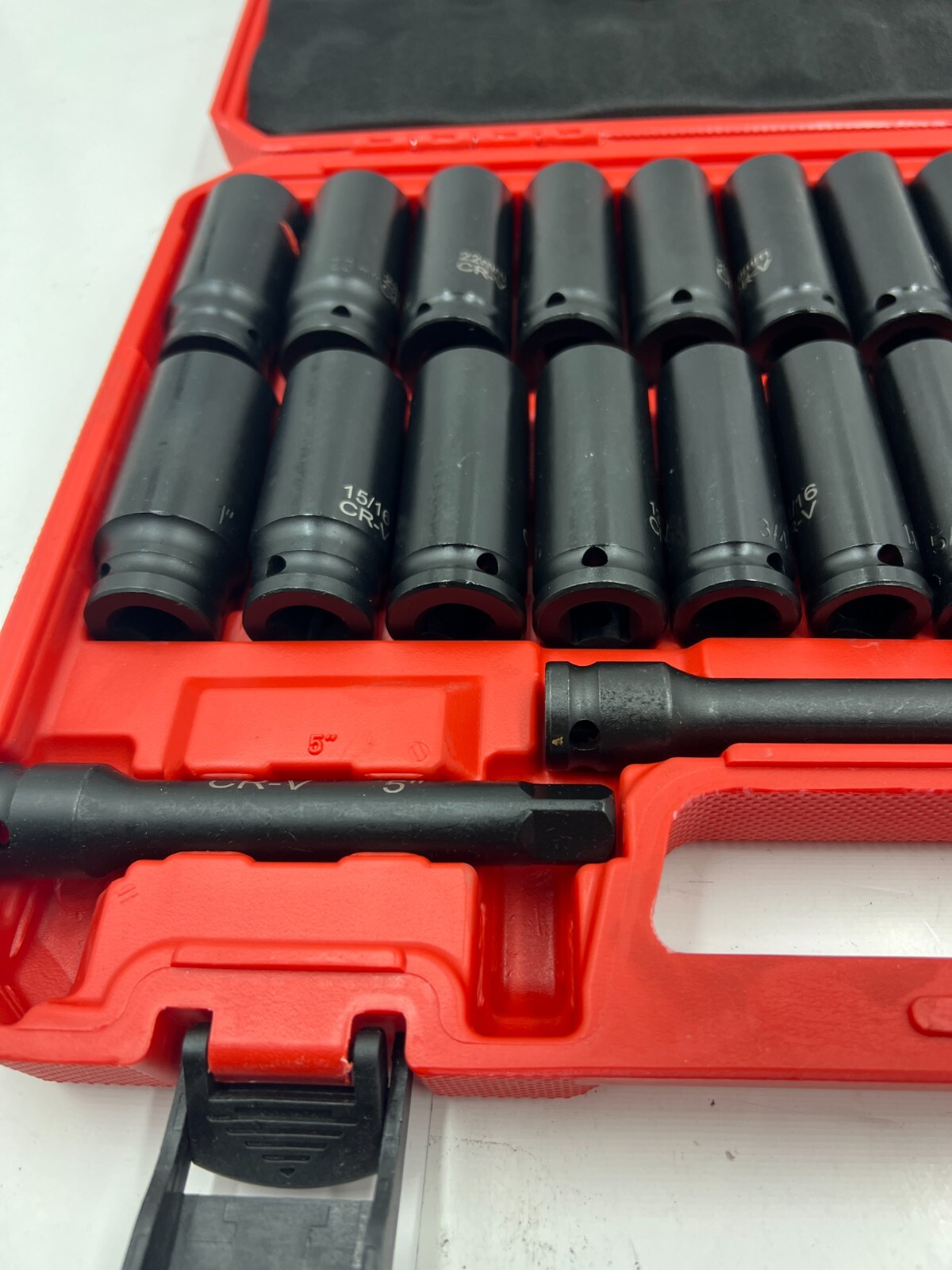 Drive Deep Impact 29 Piece Socket CR-V Extension Bar SAE Metric Black