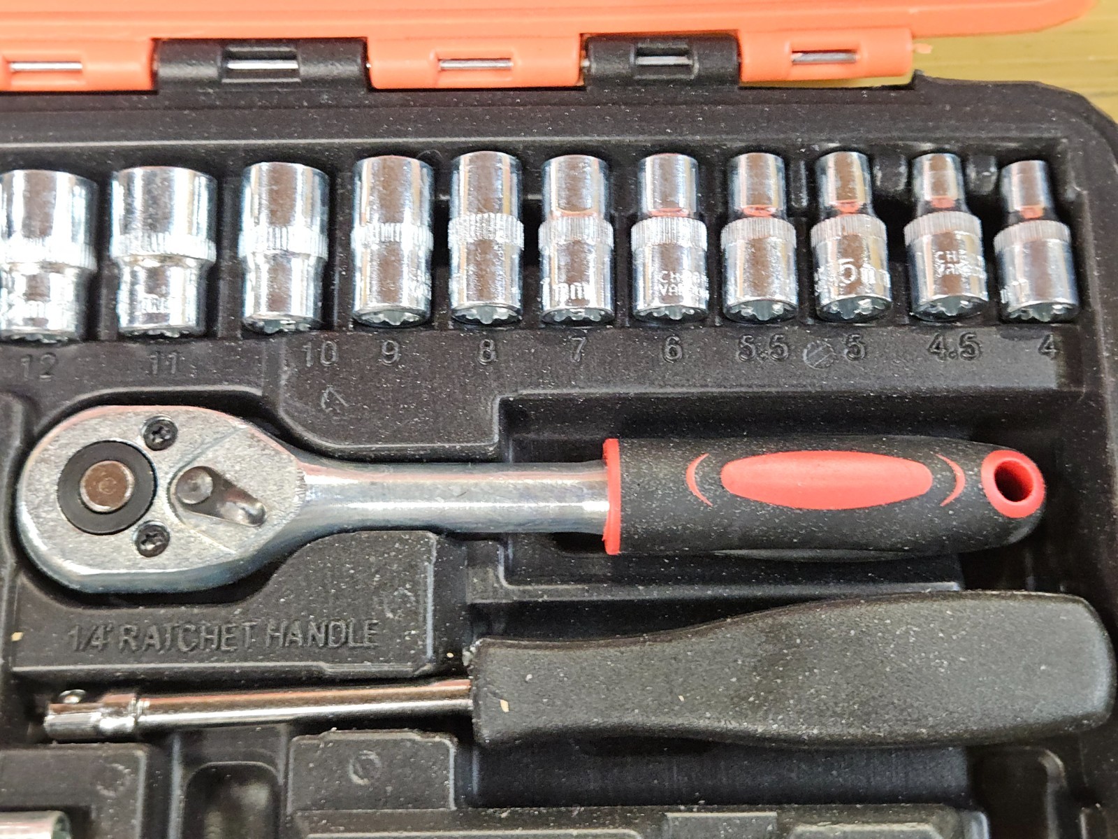 METRIC SOCKET SET 1/4″ DRIVE. BRAND NEW.