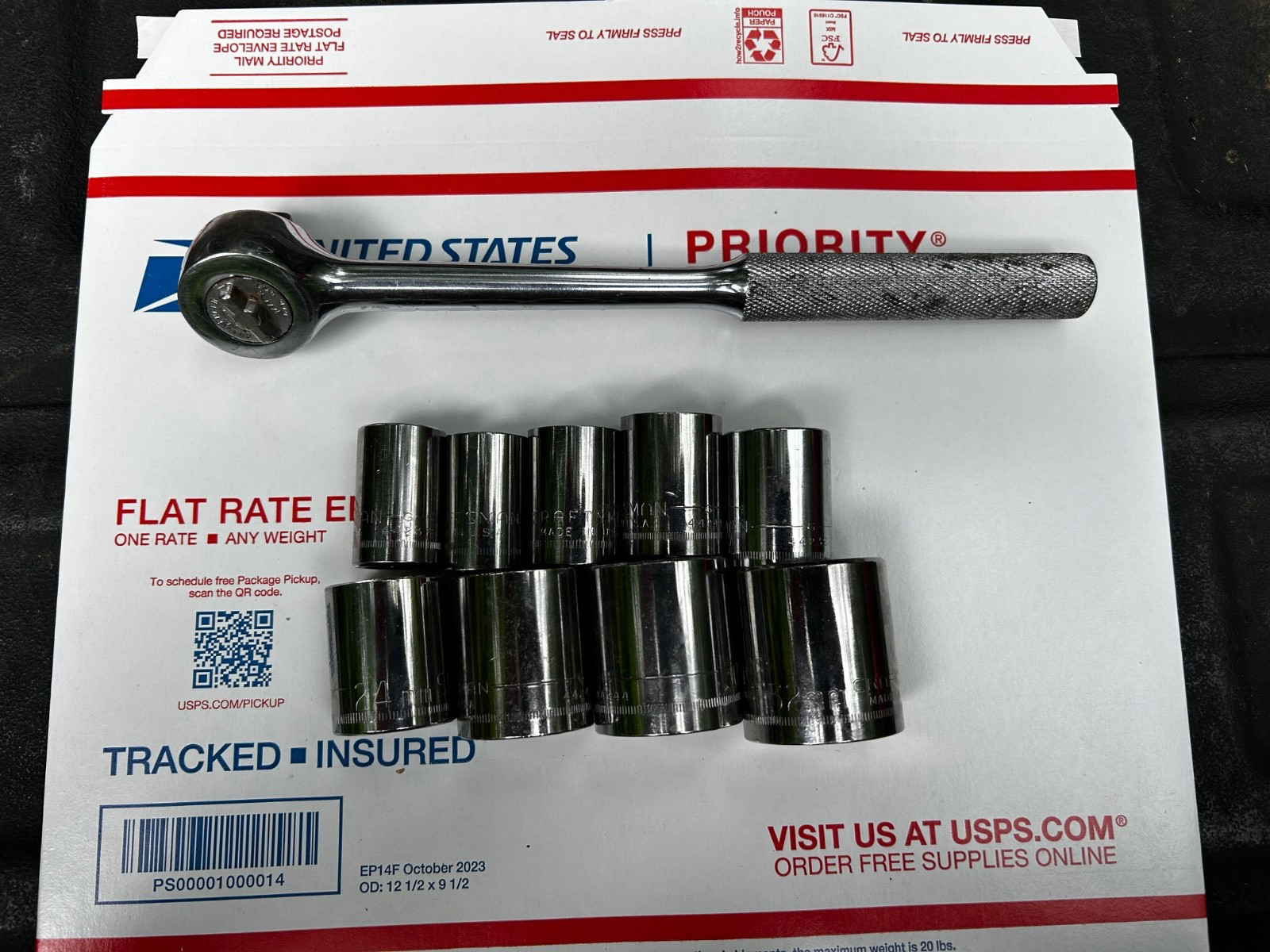 CRAFTSMAN 32mm G 44245 & 8 Metric Sockets & 1660-3 PROTO 1/2” Ratchet-$10 Start!