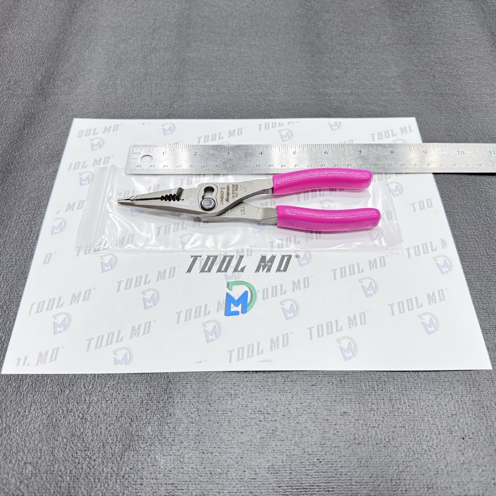 Snap-on Tools ELECTRIC PINK 7″ Talon Grip Long Nose Slip Joint Pliers LN46ACFEP
