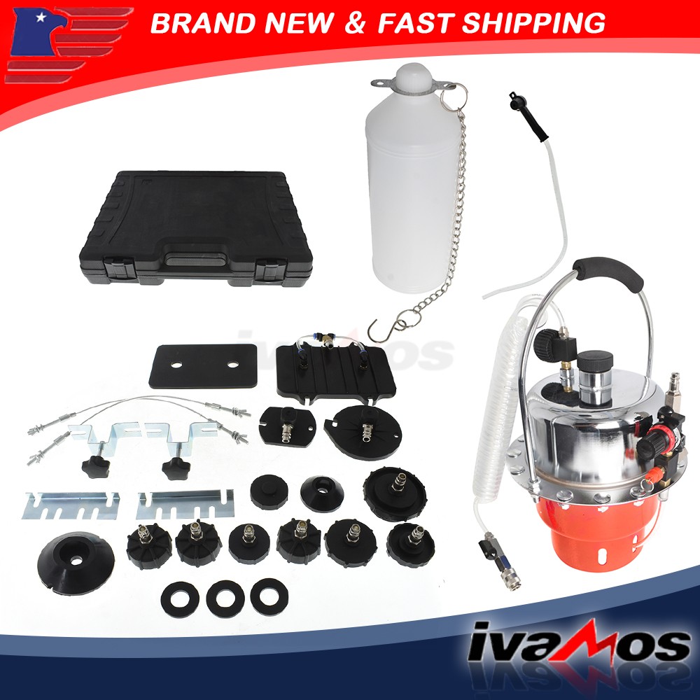Pneumatic Air Pressure Kit Brake and Clutch Bleeder Valve System Set Portable