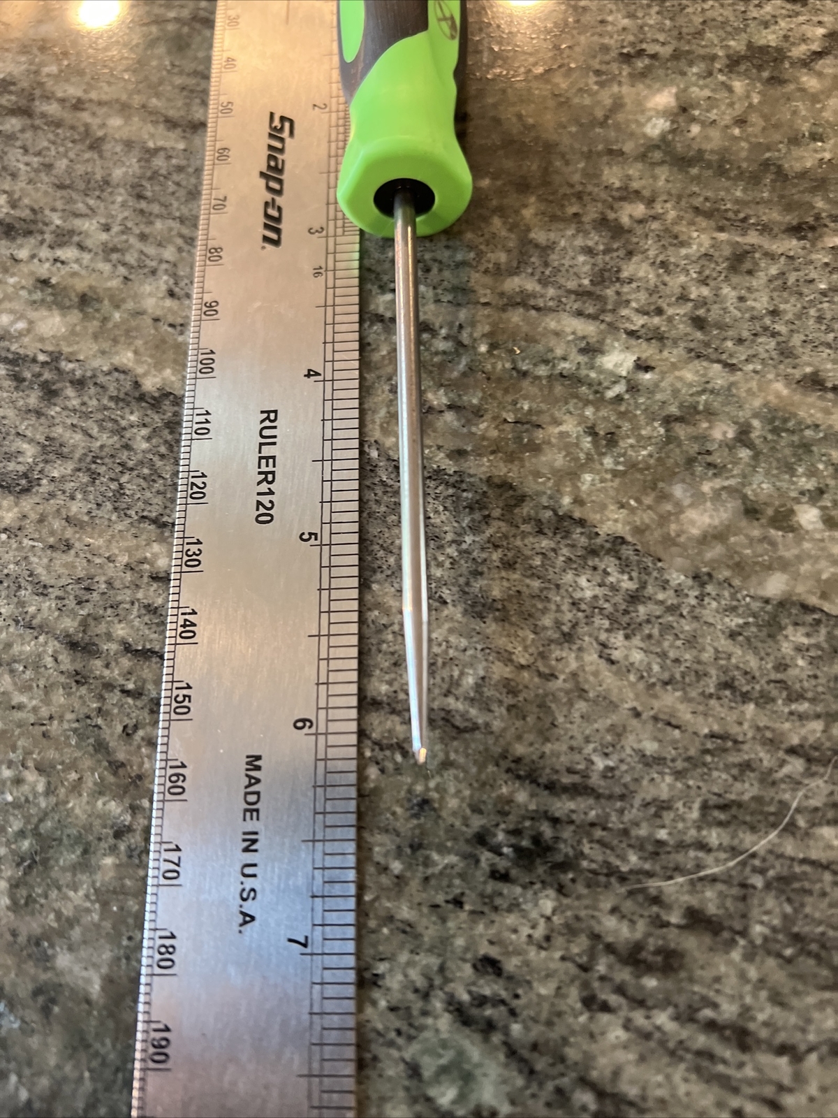 Snap On sg3asacg mini awl with soft grip handle green