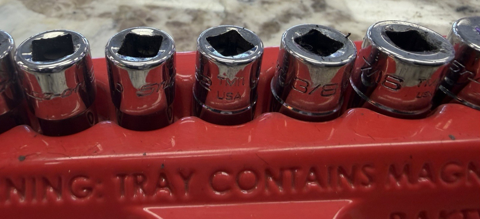 Snap-On 1/4″ Drive Socket Set TM Series 6 SAE 3/16″ to 9/16″