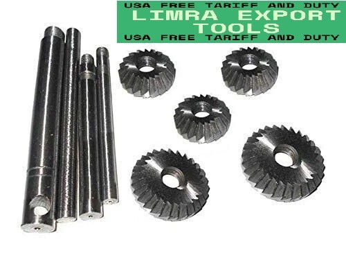 5 Piece Valve Seat Face Cutter Set Of 5 Pcs Carbon Steel Kit Vintage Car Bike