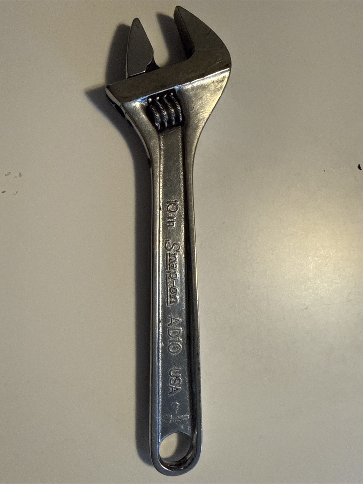 Snap-on AD10 Chrome Adjustable Wrench 250mm 10″. Great Condition USA