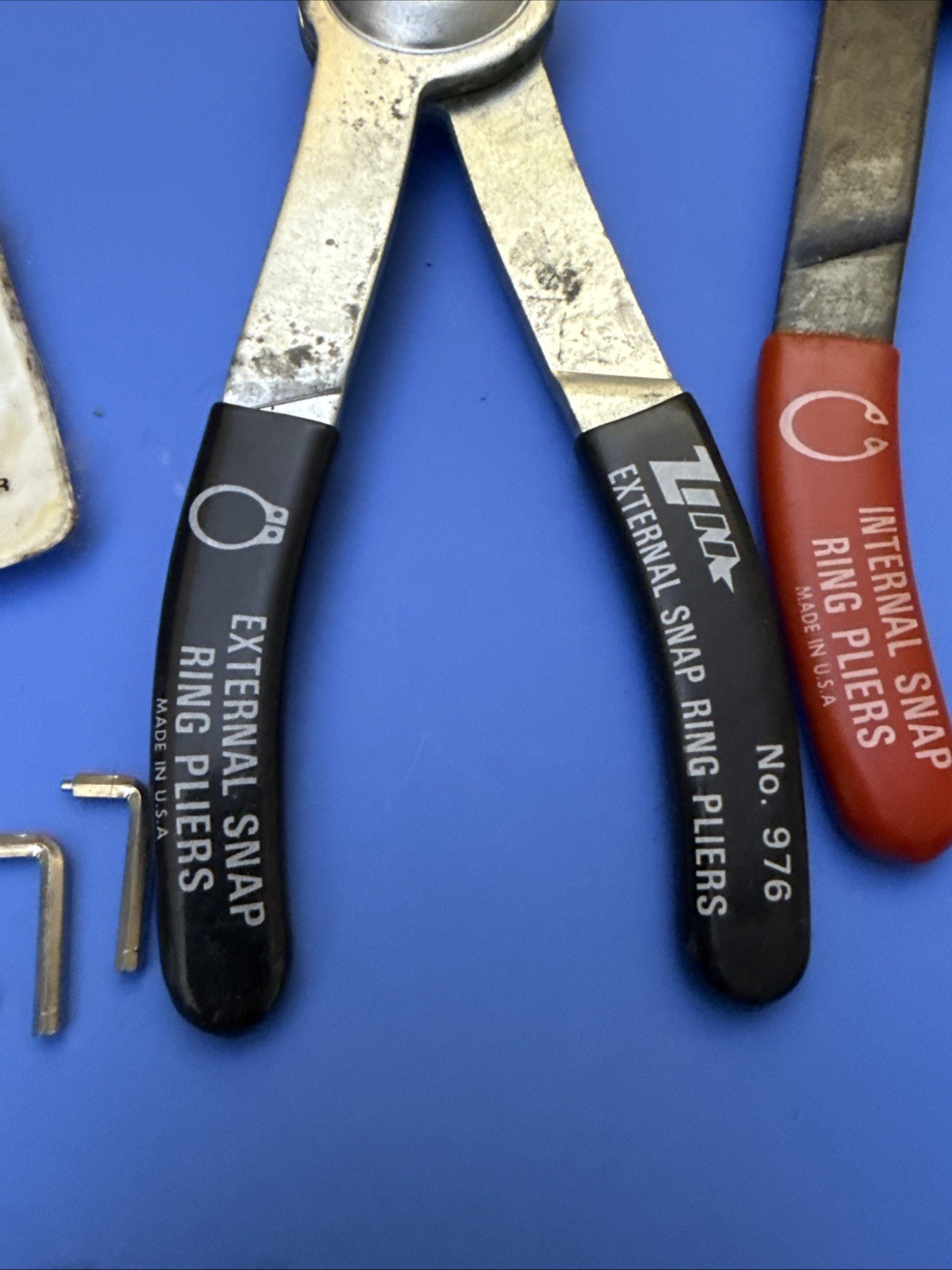 ZIM No 976 AND 977 Combination Snap Ring Plier Set – Internal External Tips USED