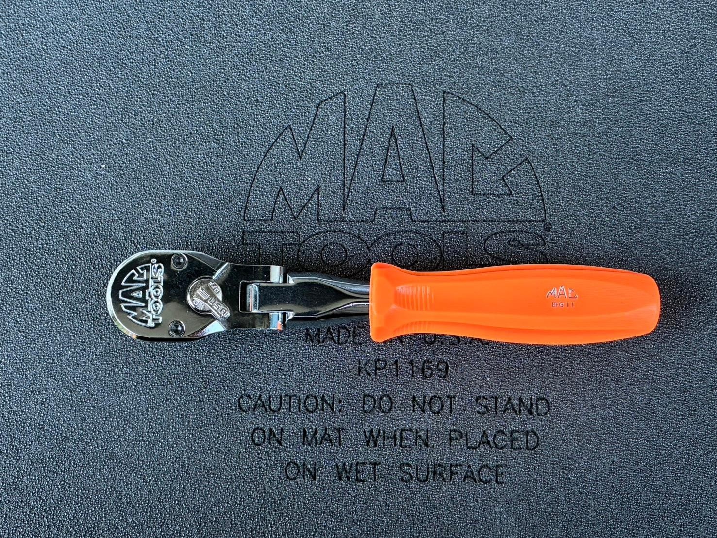 Rare Mac Tools 3/8dr Flex Ratchet XR1390AFPA ORANGE