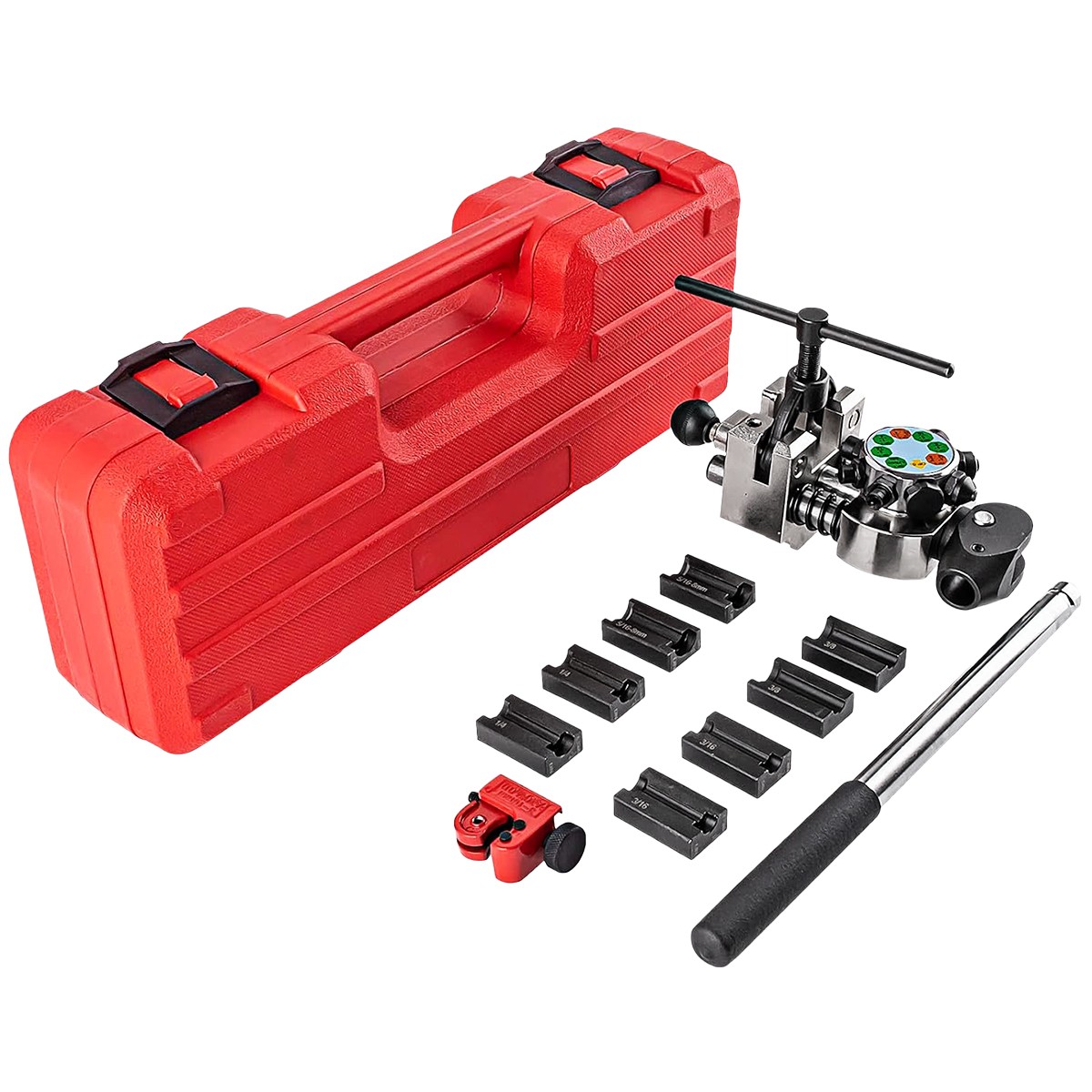 Brake Line Flaring Tool- 45 Degree Set Single, Bubble, and Double Flares 4 Size