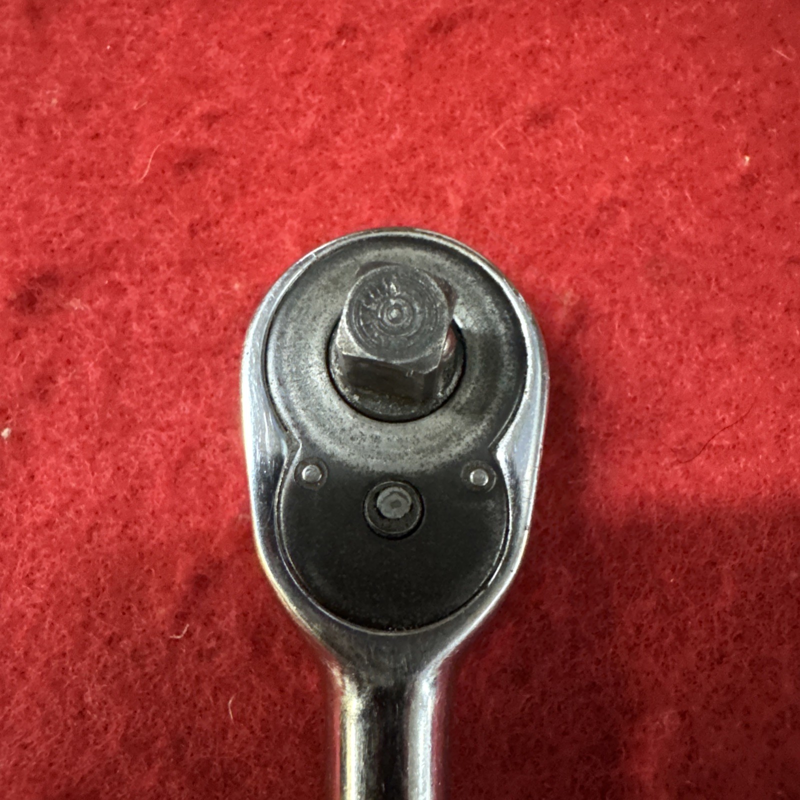 Vintage Snap-on Tools USA TM70B – 1/4″ Drive Standard Handle Chrome Ratchet