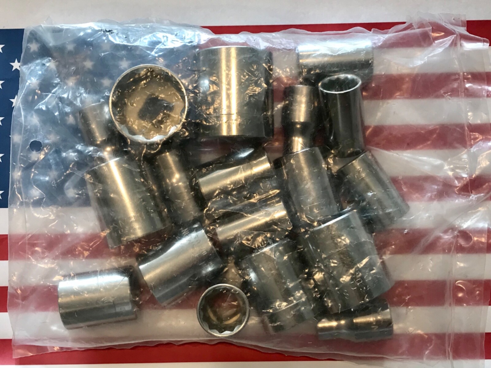 New Old Stock Craftsman 18-Piece Socket Set, 1/2 Drive, 12 Point, USA 🇺🇸
