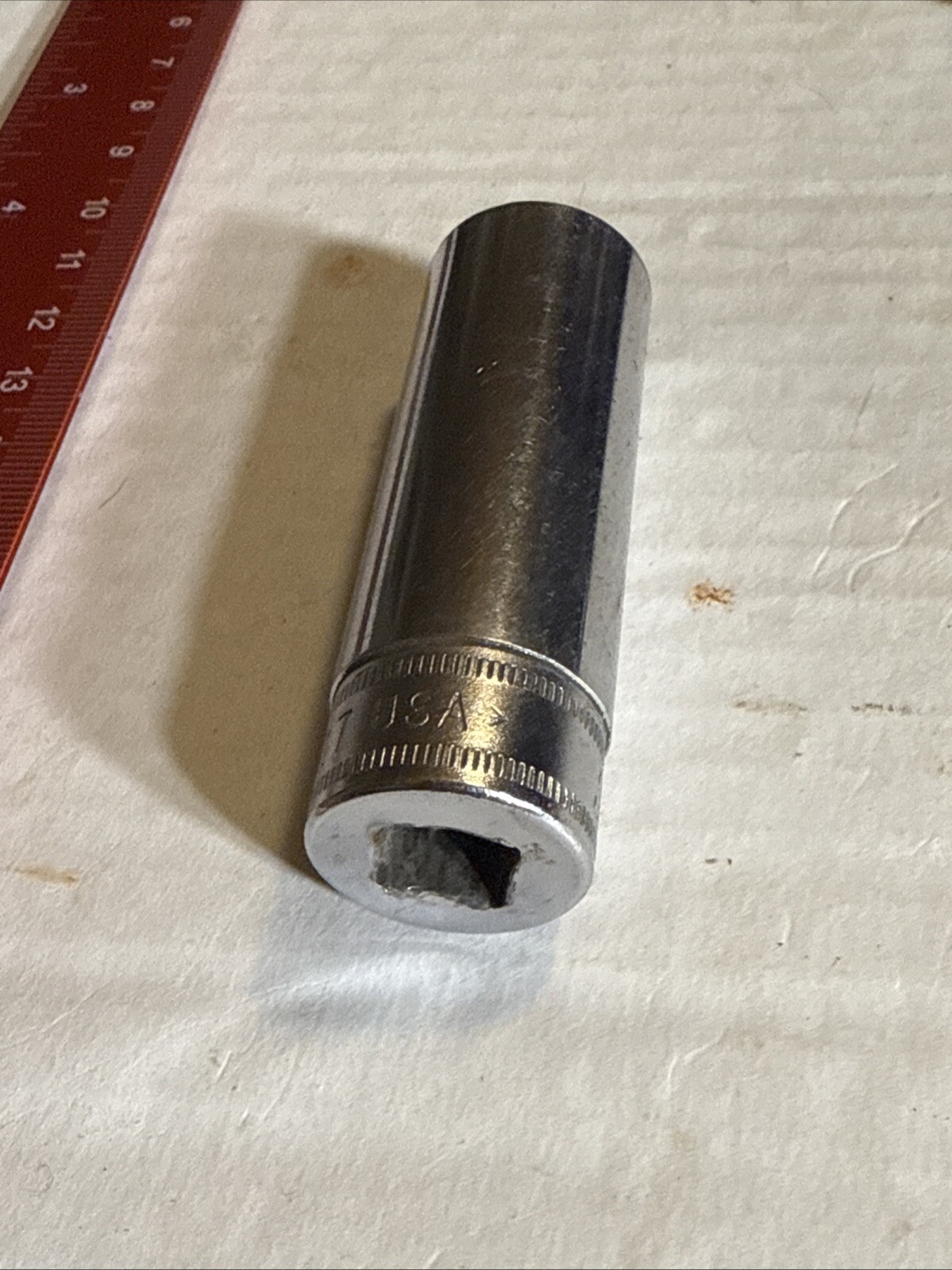 Snap-On sfsm17 17mm metric 3/8″ drive 6 point deep chrome socket