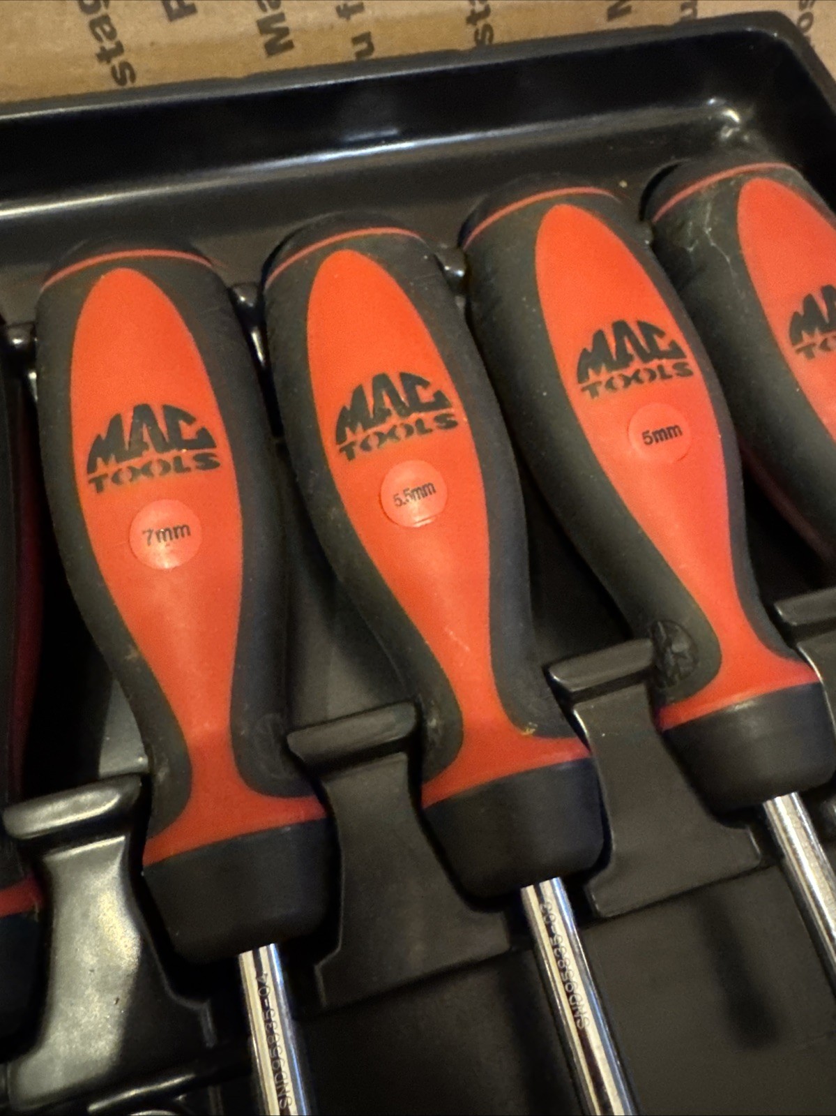 Mac Tools Stubby Nut Driver Set, Metric, 4-5.5, 7-12mm In Tray