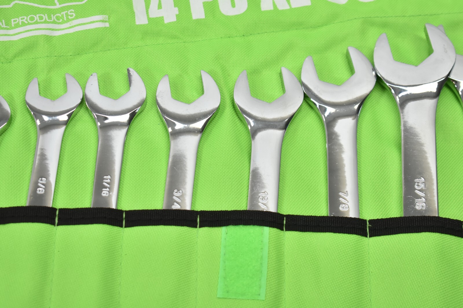 Grip On Tools 14 Piece Standard SAE X-Long Combination Wrench 89238 Chrome