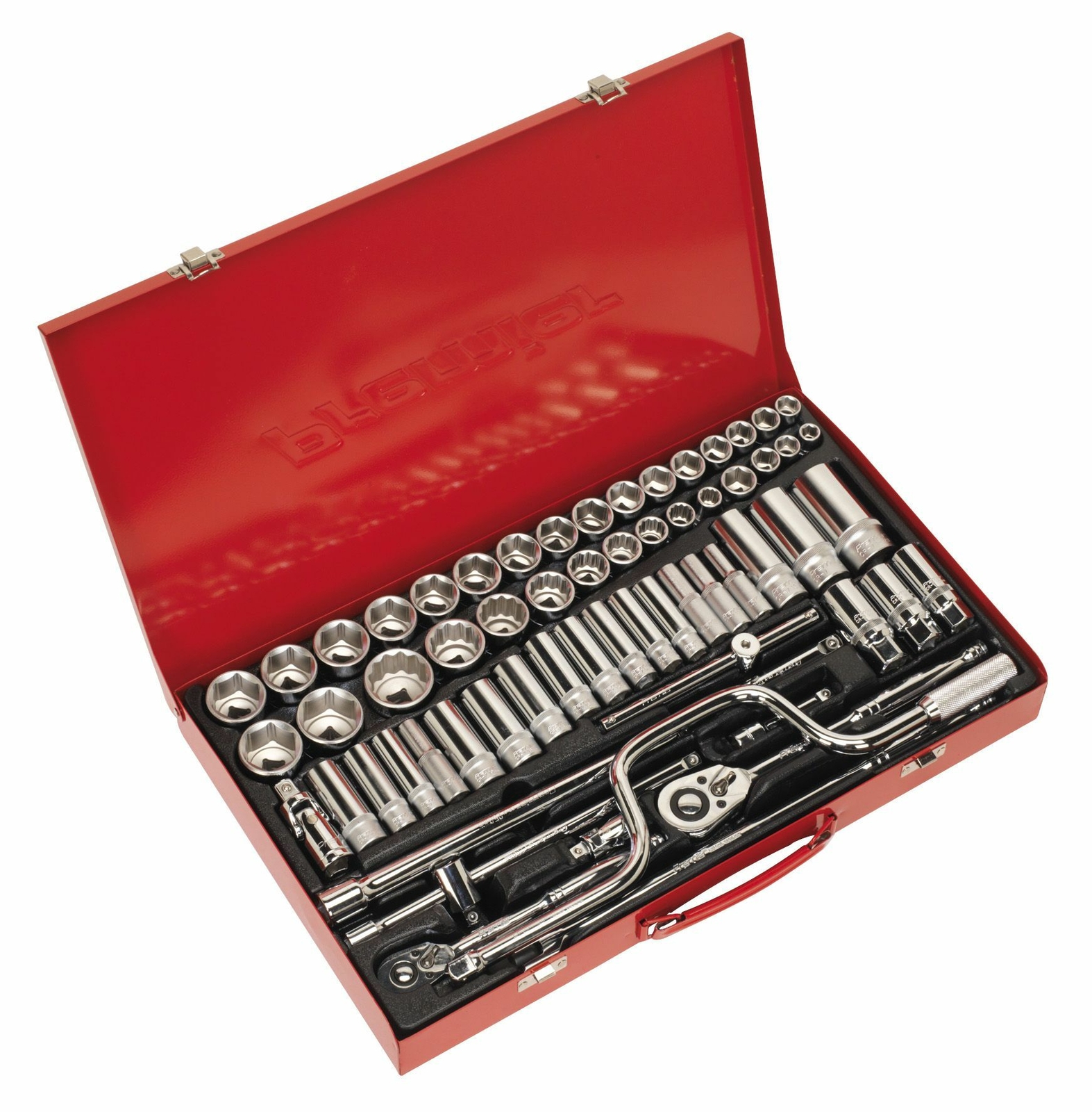 Sealey AK694 Socket Set 64pc 3/8″ & 1/2″Sq Drive 6pt WallDrive –