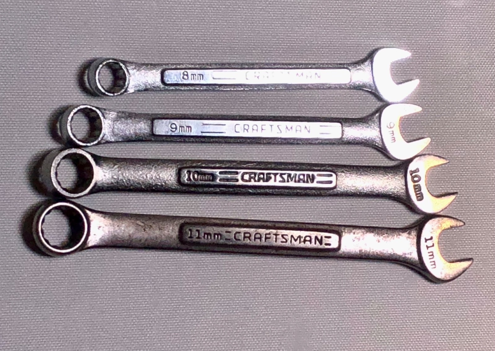 CRAFTSMAN Metric 12PT Combination Wrench Set (4-pieces) 8mm-11mm -VA- U.S.A.