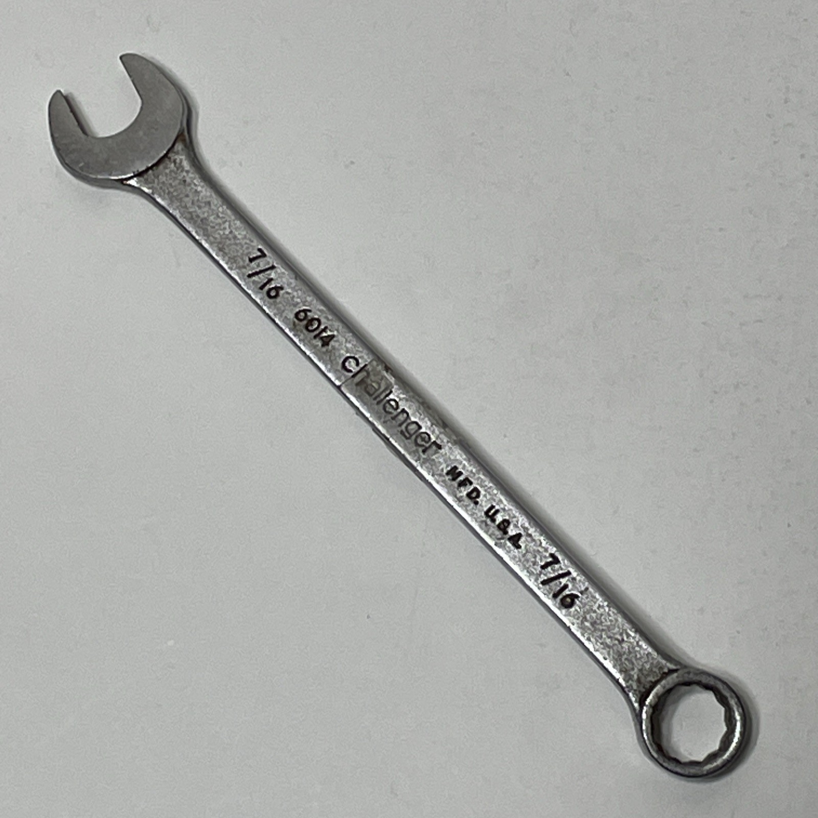 Proto Challenger 6014 7/16″ Wrench SAE USA Chrome Satin Combination VTG 12pt